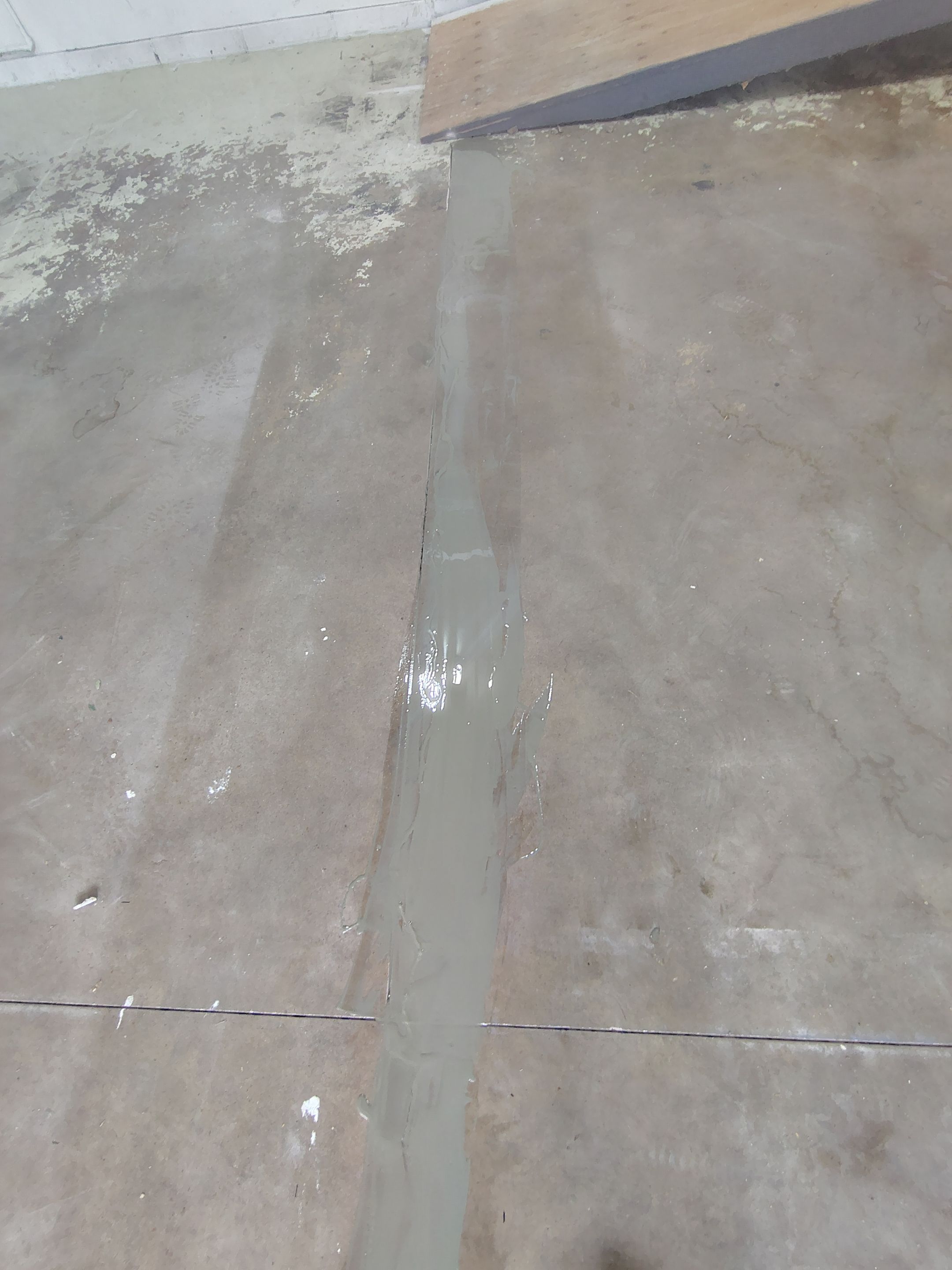 Yankton Garage Concrete Coating With Feather Gray Decorative Chips by Select Painting, Coatings & Garage Cabinets