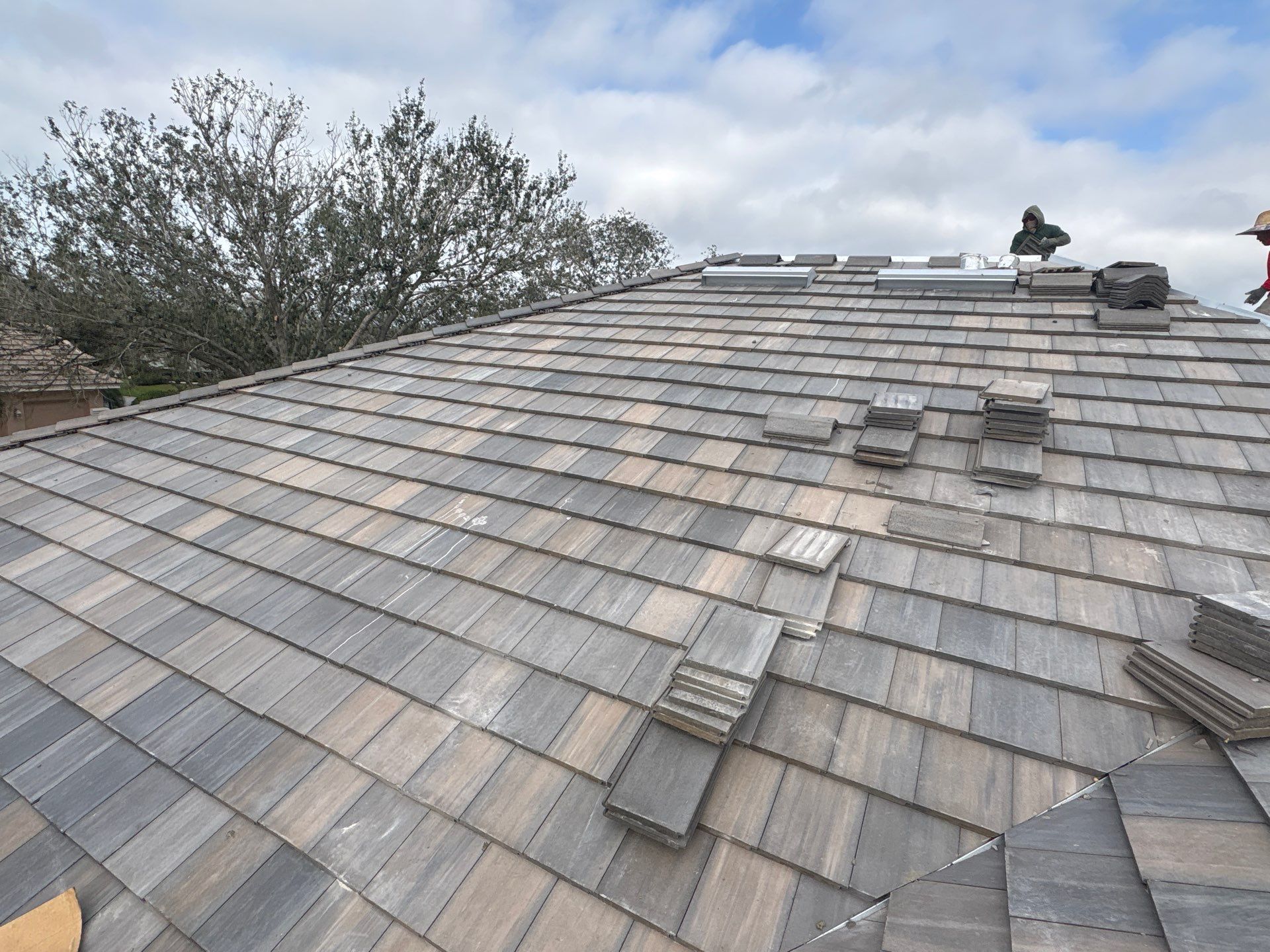Residential Roofing Installation using roofing tiles from Eagle Roofing Products! by Gopher Roofing