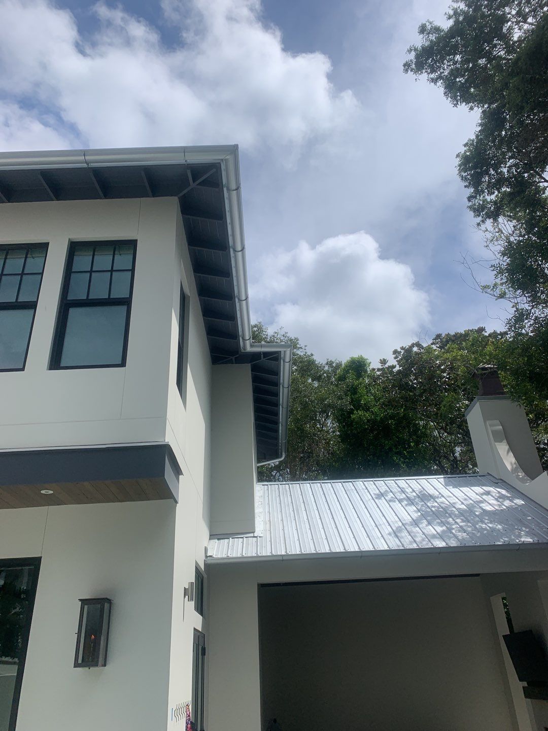 Half-Round Gutters in Santa Rosa Beach FL by Gutter Professors
