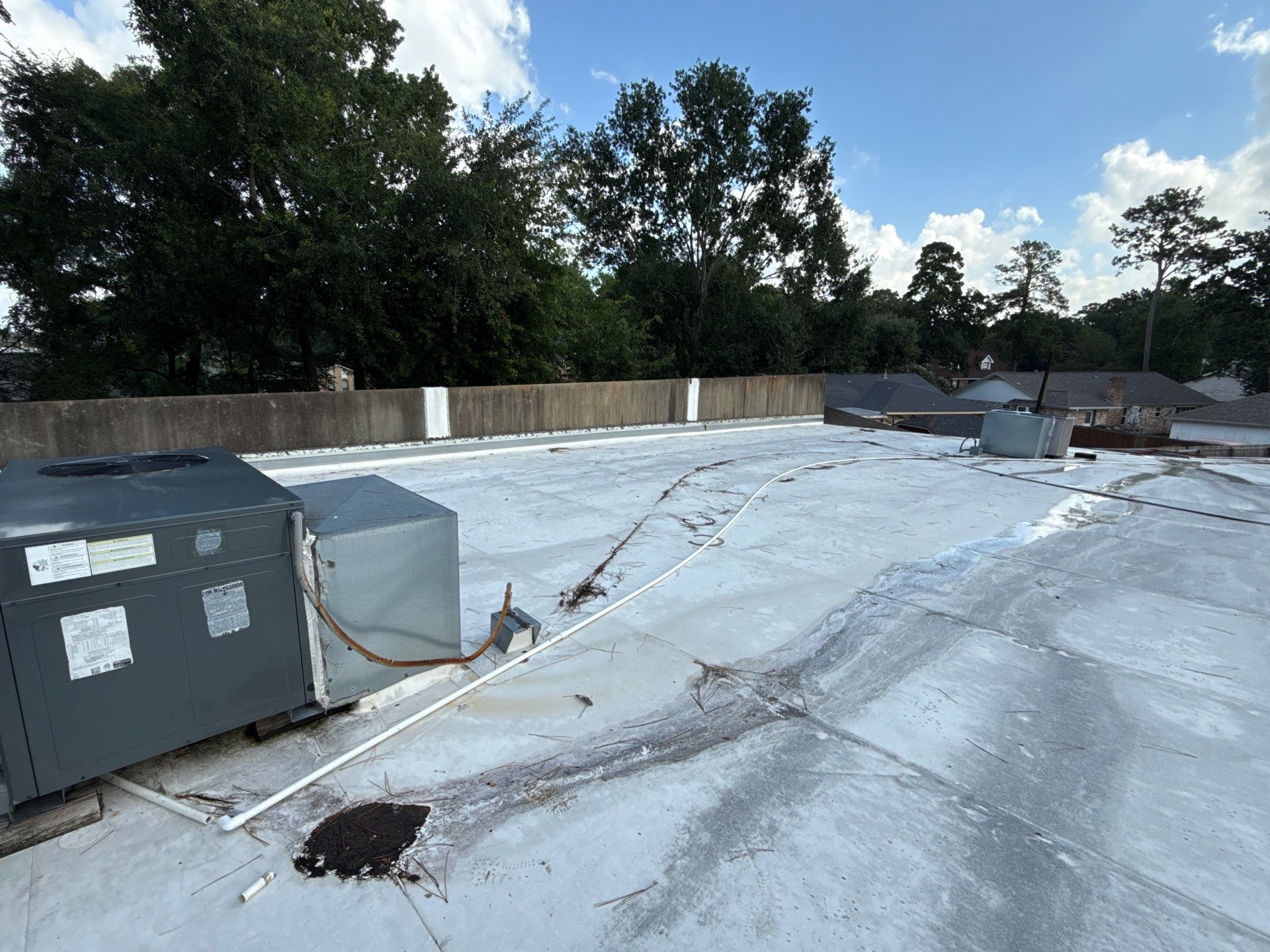 TPO Commercial Roof Replacement in The Woodlands by Abbott Roofing Company
