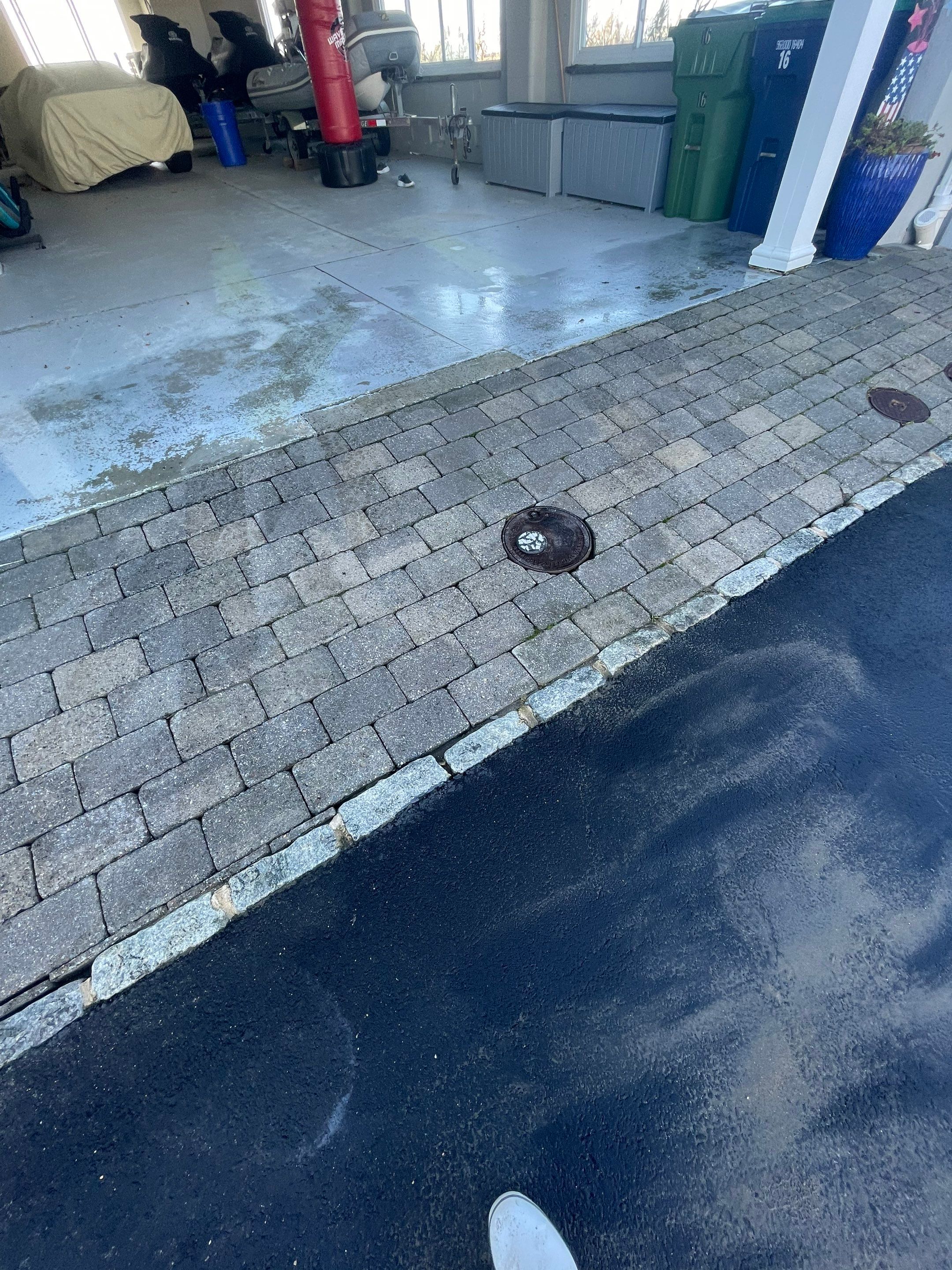 Pavers Cleaned & Concrete Cleaning by SJ Exterior