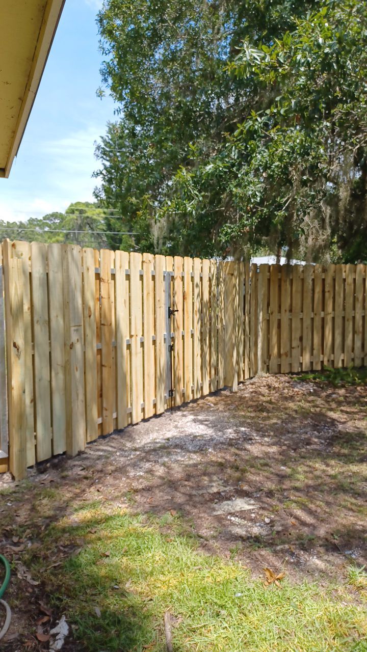 Nokomis, FL 6ft. Tall Treated Wood Shadowbox  by Asap fence and gates, LLC