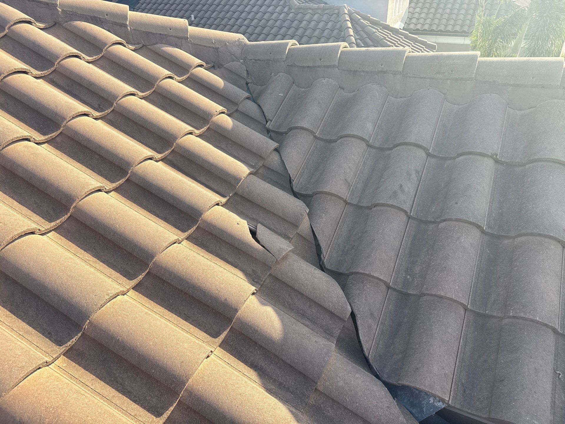Soft Wash Roof Cleaning – Concrete Tile Roof | Artisan Lakes Esplanade, Palmetto, FL by Sunshine AquaWash