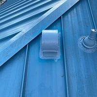 24ga 1.5" Mechanical Seam Slate Blue by Total Roofing System The Metal Roof Experts