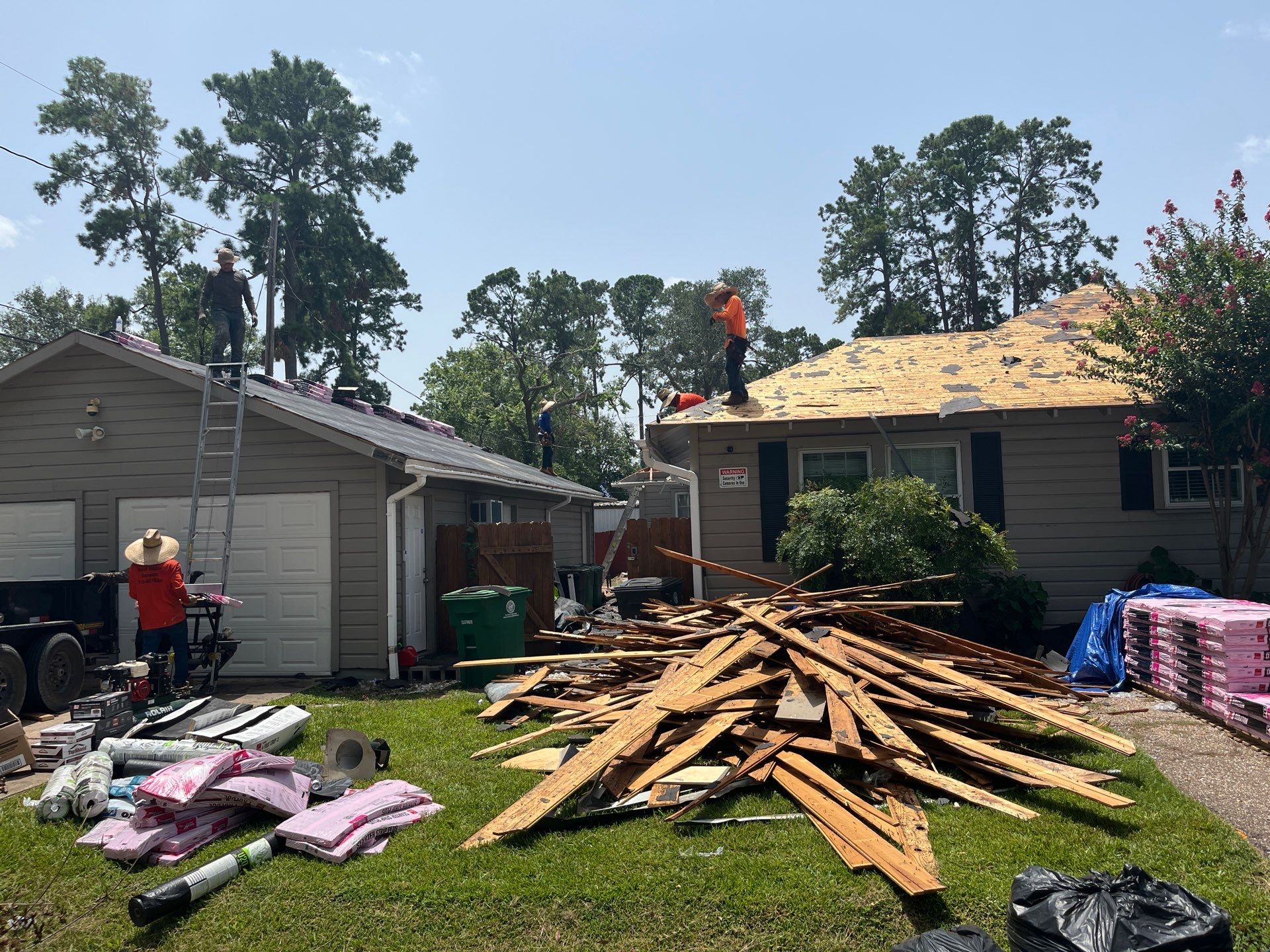 Residential Roofing Installation using Owen's Corning Duration (Lifetime) Shingles by Roof Repair Company