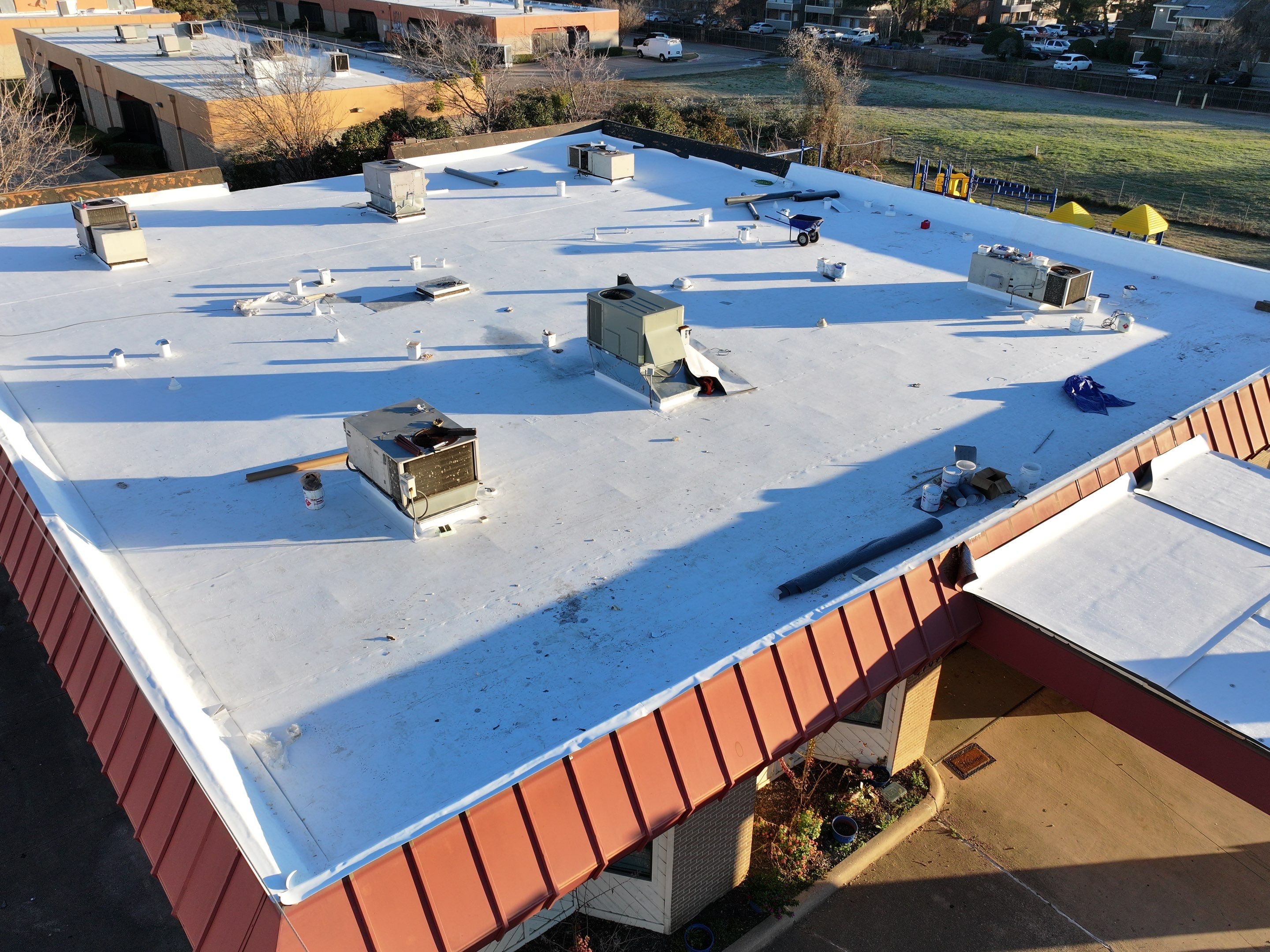 Commercial Roofing Installation using GAF Evergaurd TPO 60 Mil by Becker Roofing and Exteriors