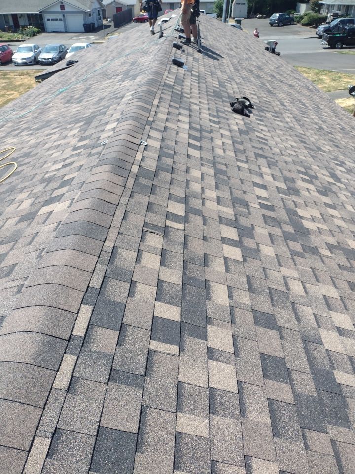 Residential Roofing Installation using IKO Dynasty (Color: Brownstone) by Orezona Building & Roofing Company, Inc.