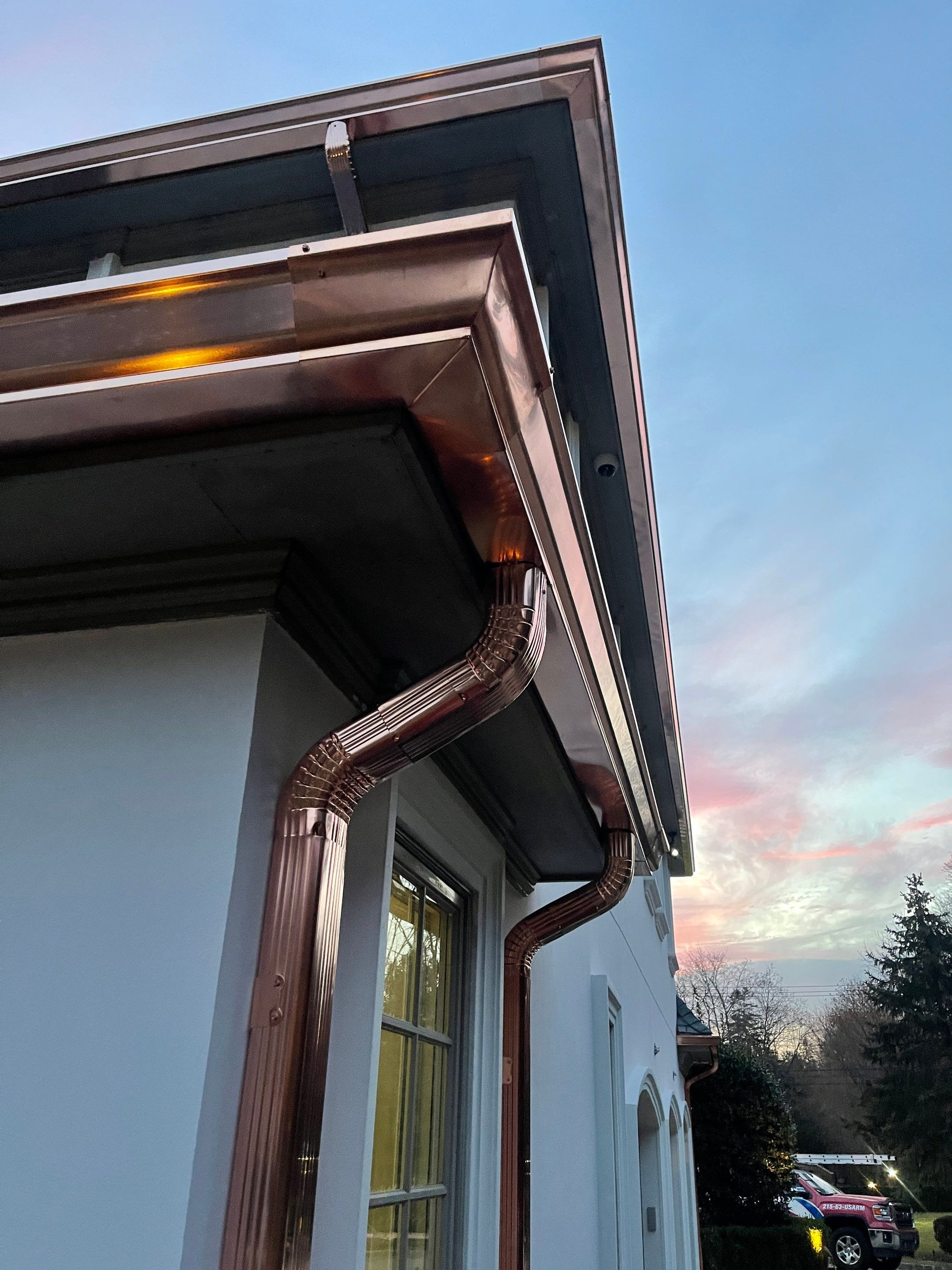 Full Slate - Stucco - Copper Remodel by USA Roof Masters