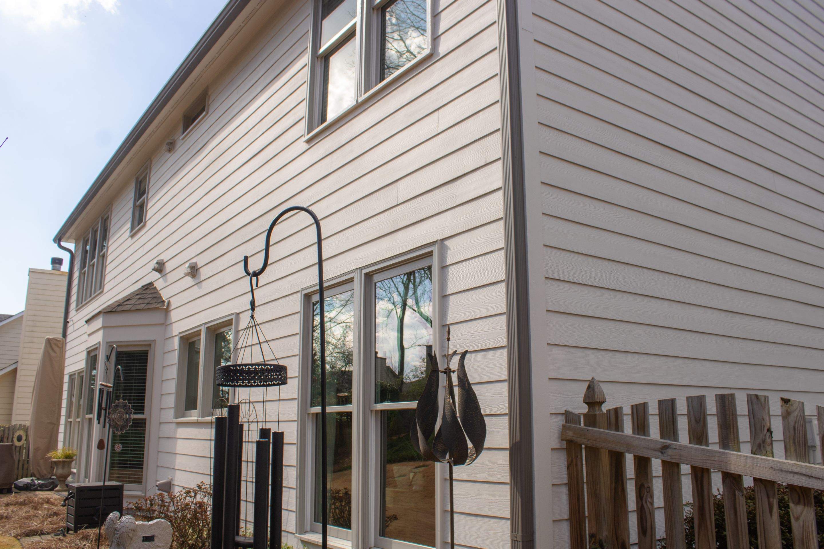 Exterior Painting, James Hardie Siding Install, and Gutter Replacement in Alpharetta, GA - After Results Taken Six Years After Painted by Nelson Exteriors