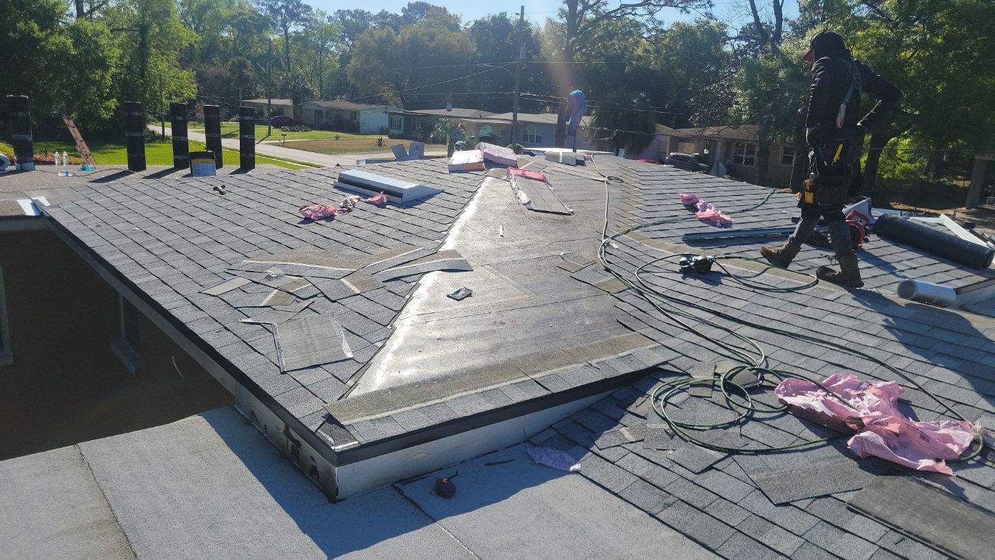 Residential Roofing Installation using Owens Corning TruDefinition Duration Shingles by Galaxy Builders, Inc.