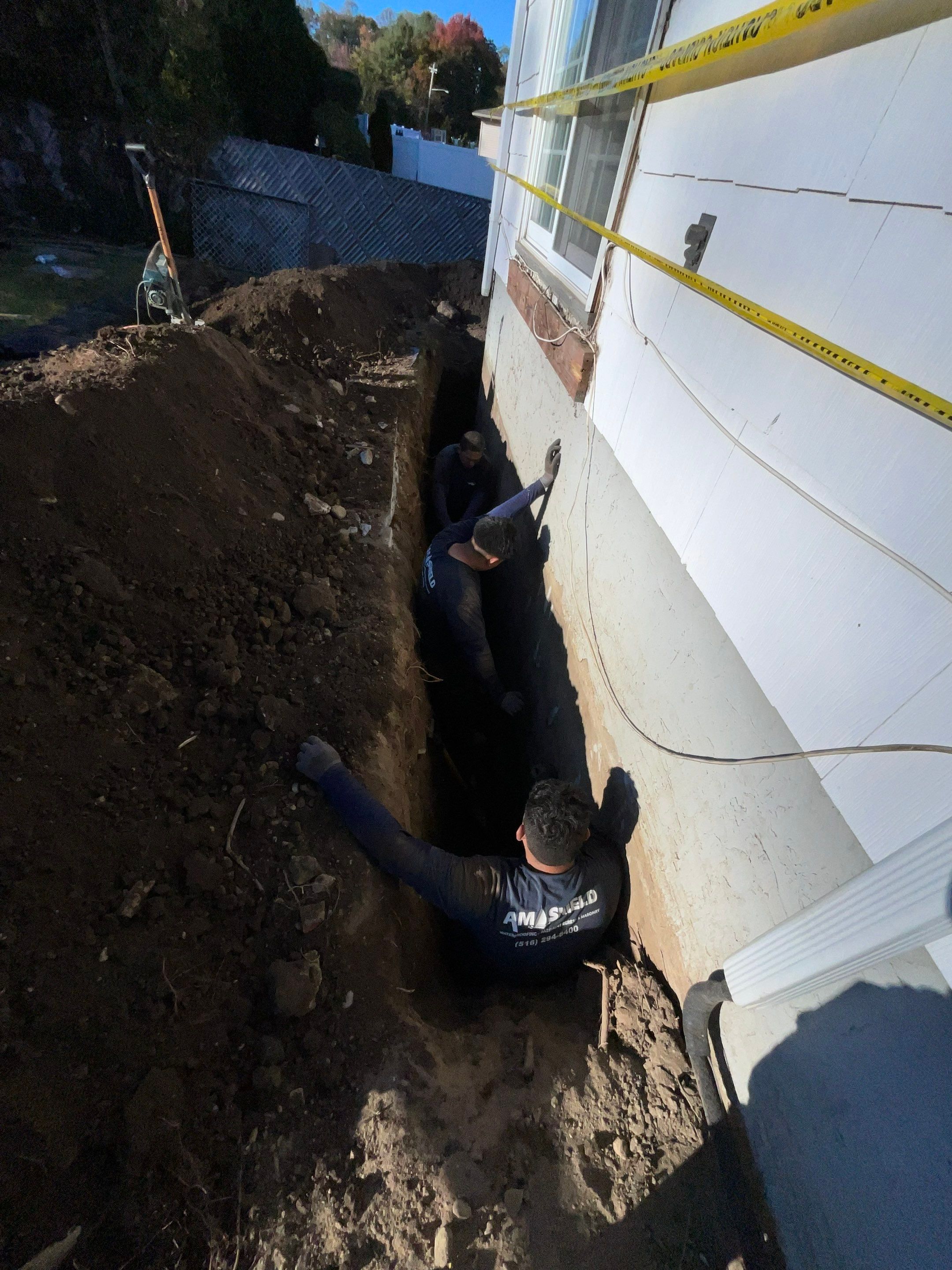 Carriage Rd • Roslyn, NY 11576 by A.M. Shield Waterproofing, Corp.