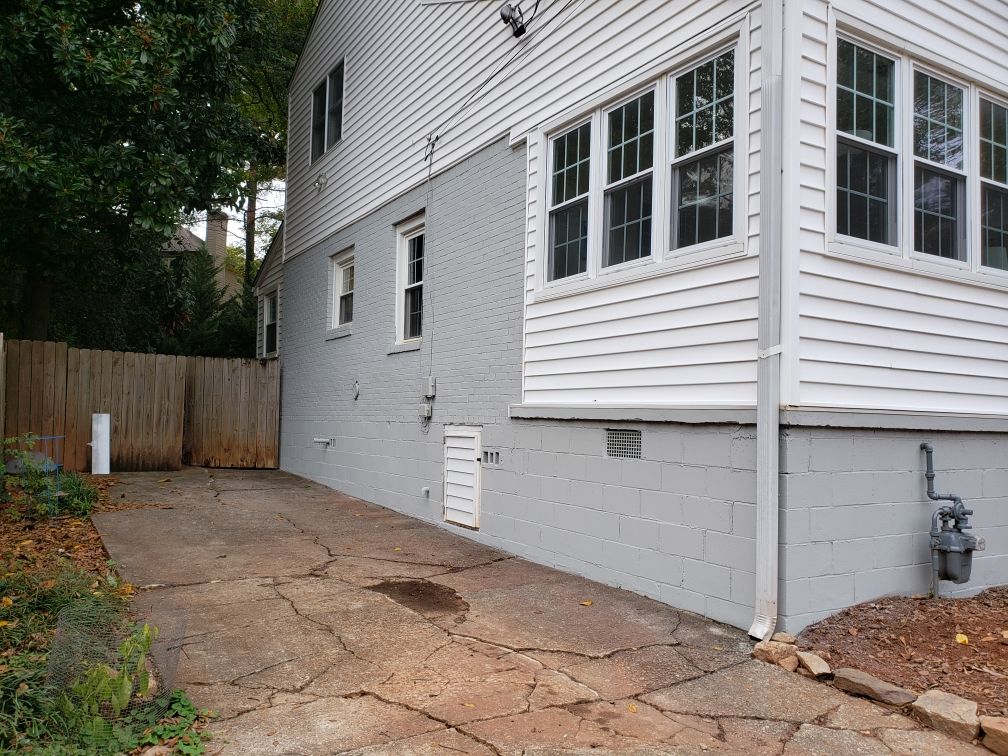 Gray Brick Painting and Exterior Refresh for Decatur Residence by Swift Home Renovations 
