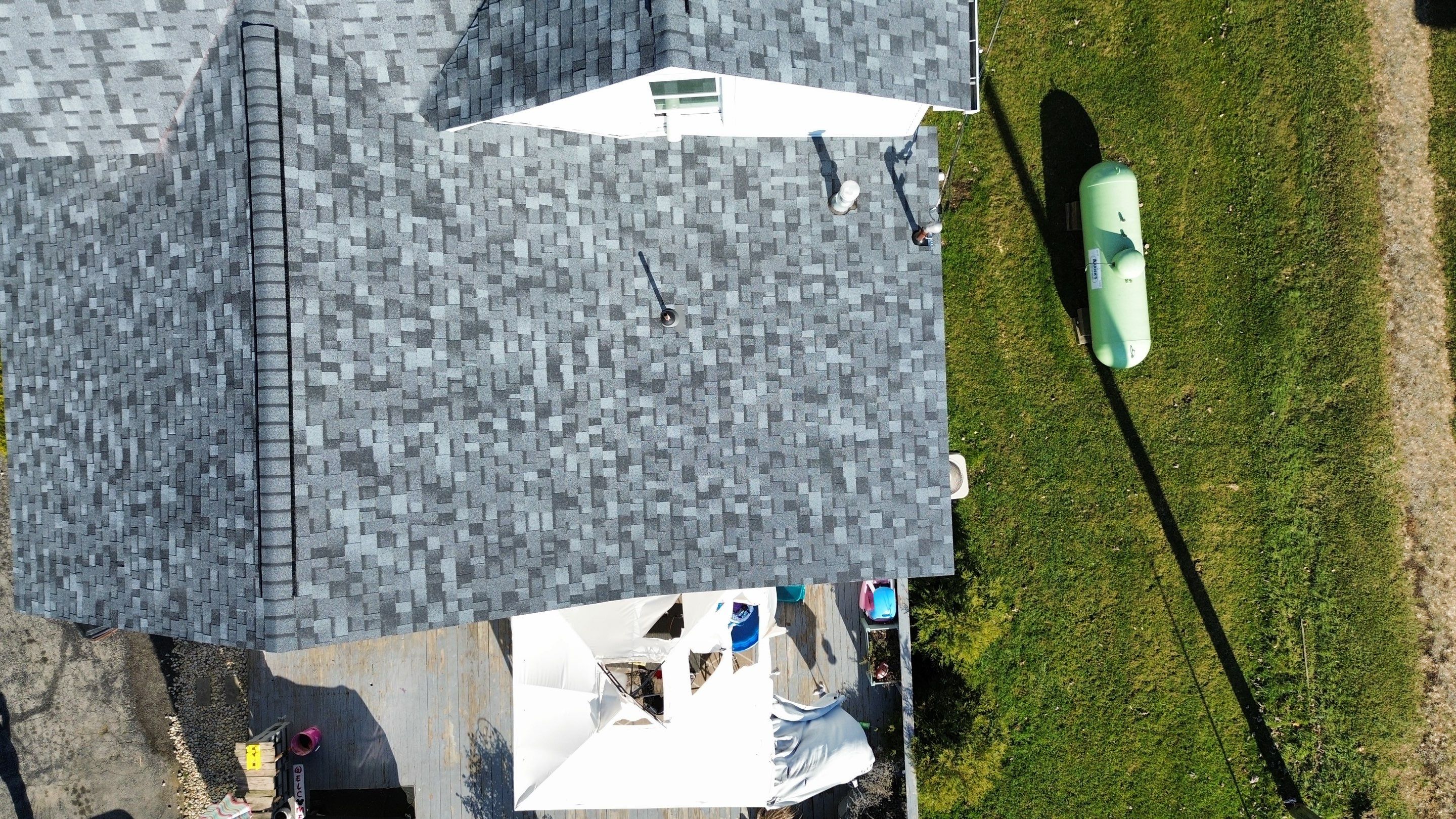 Residential Roofing Installation using Duration Series Shingles - Slatestone Gray by RoofX 