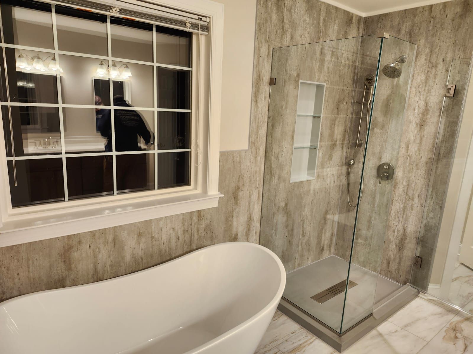 Complete master bathroom remodel/Full window replacement by Window Depot of Annapolis
