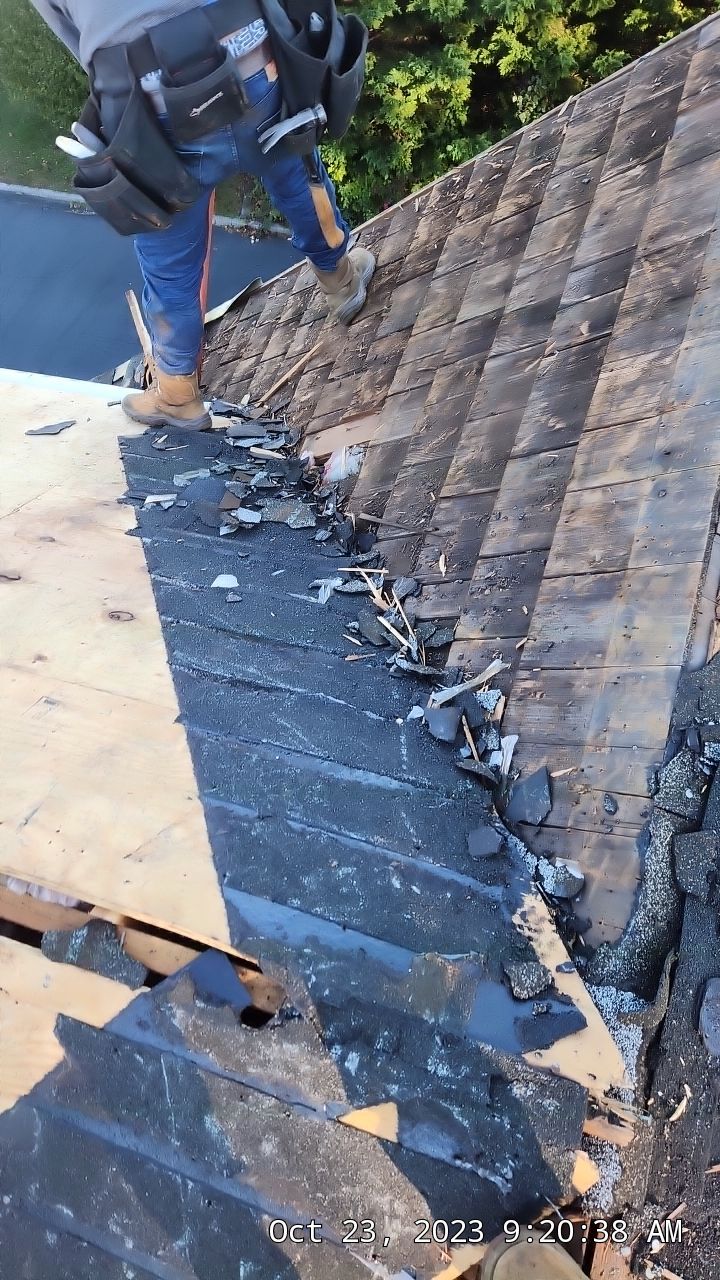 Residential Roofing Installation using Owens Corning Duration Onyx Black by A Plus Exterior