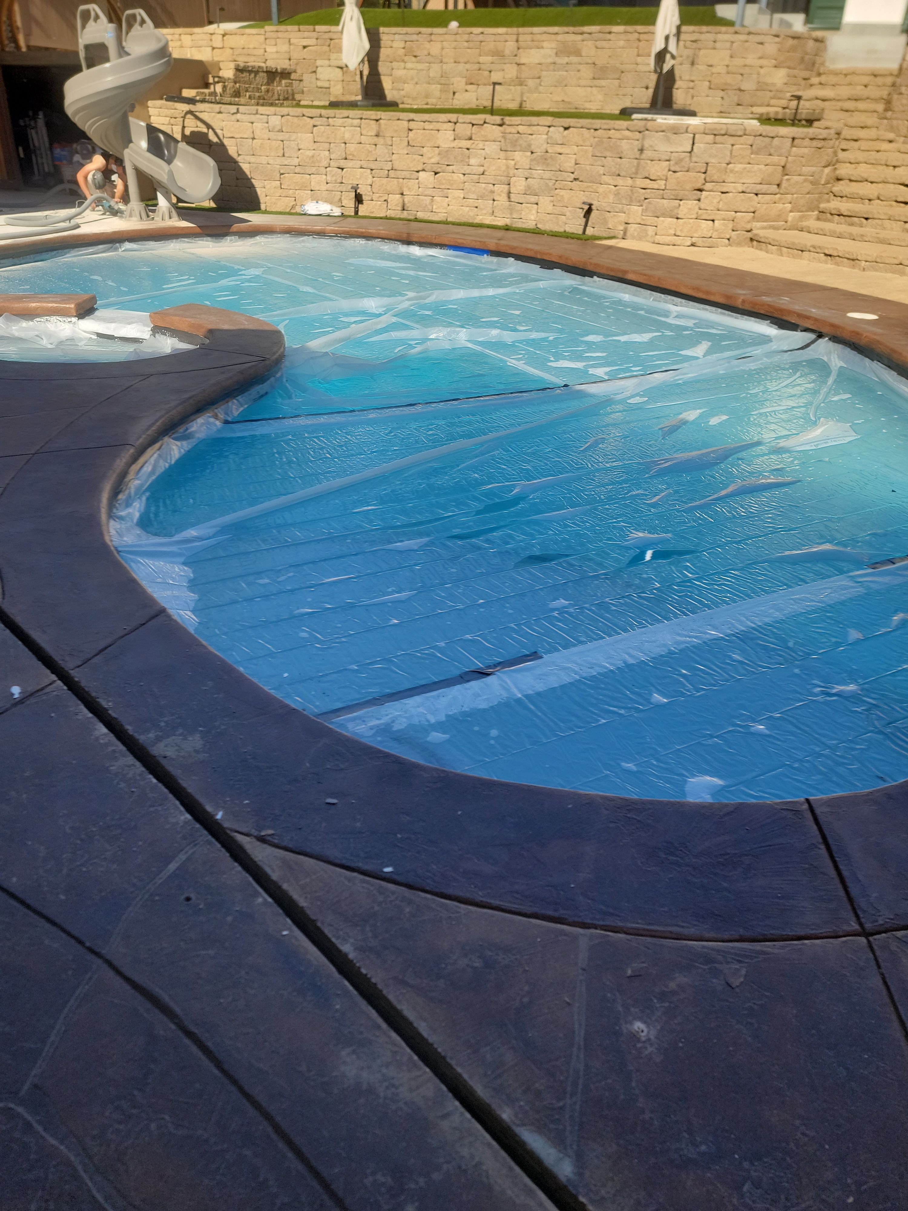 Quartz 2 tone Pool deck by Matt Gifford Painting LLC