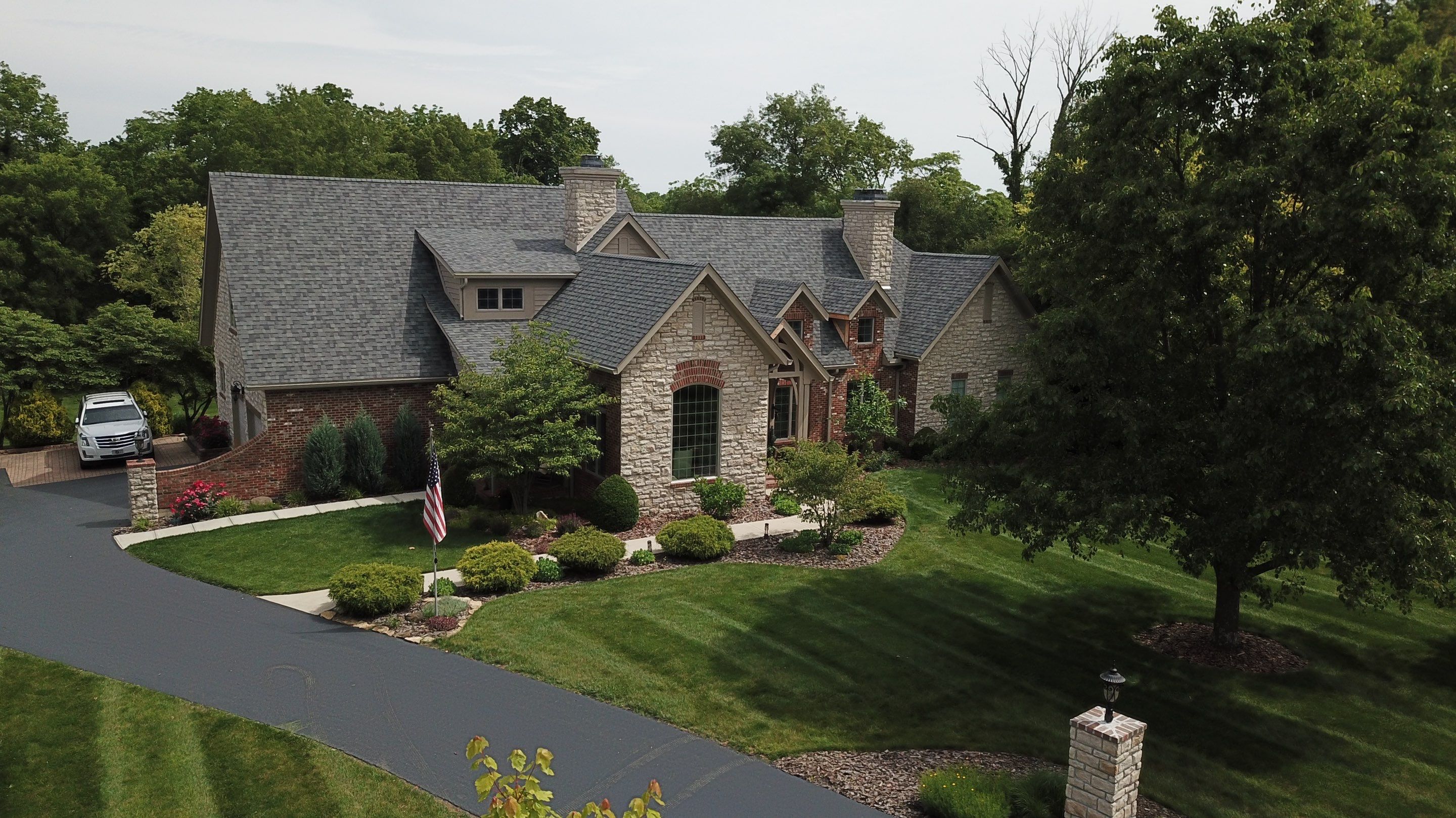 Residential Roofing Installation using Duration Series Shingles - Estate Gray by RoofX 