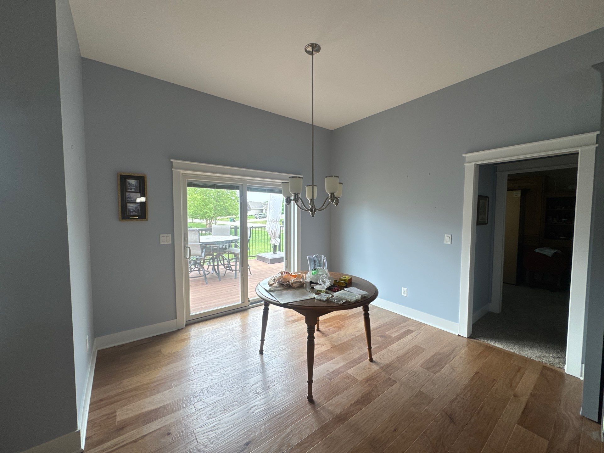 Residential Interior Repaint Color Change on Walls and Cabinets by Midwest Paint LLC