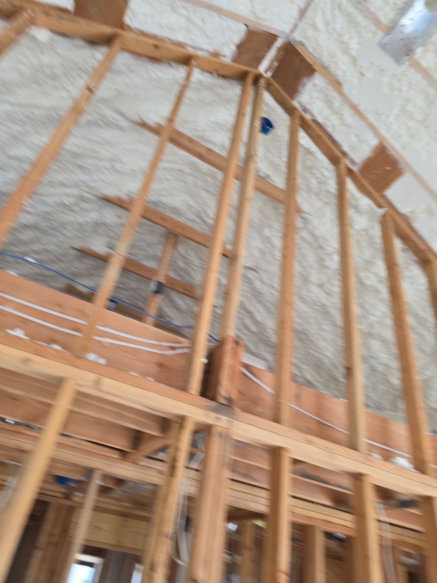 New Home Construction using open cell spray foam by NYS Foam & Energy