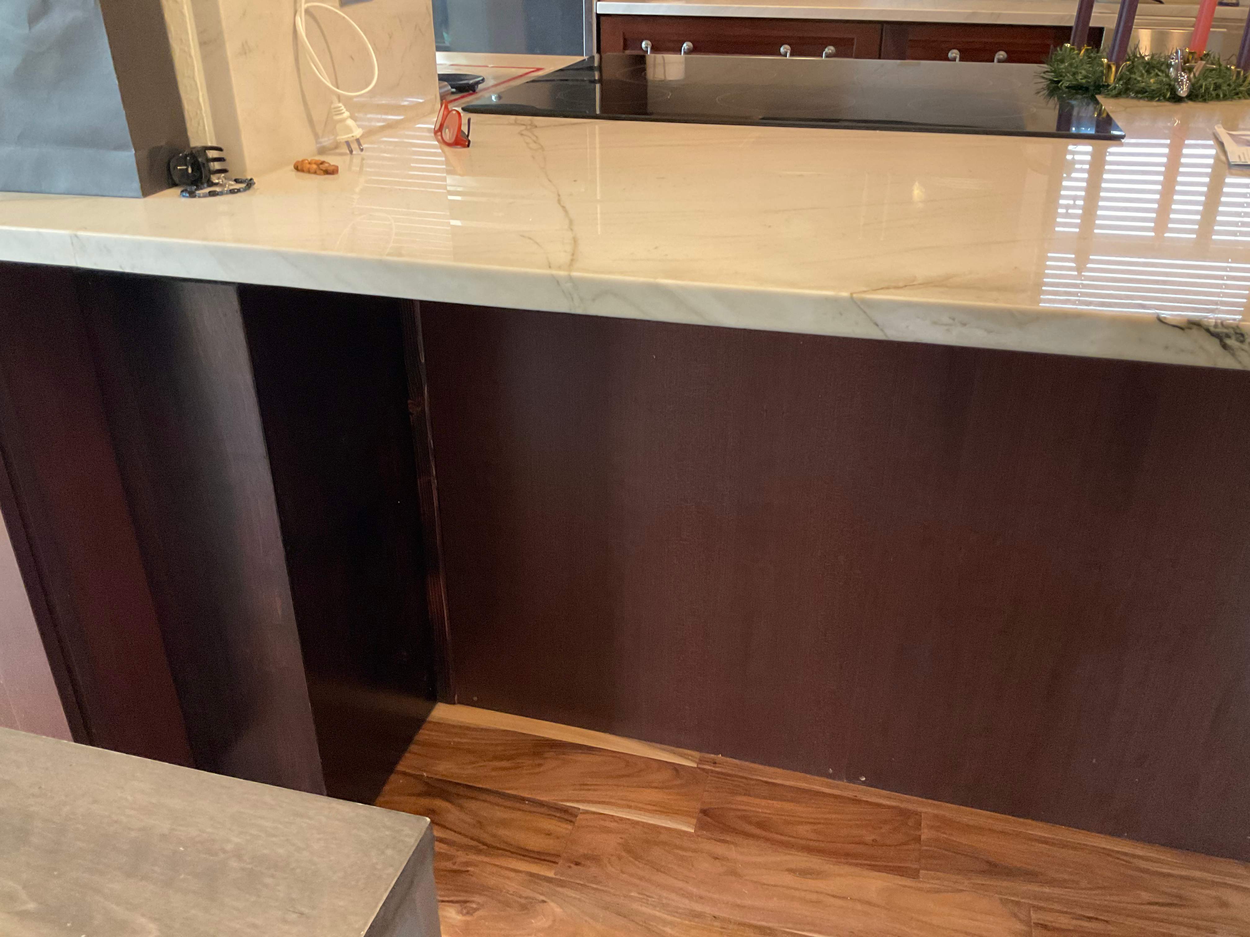 San Antonio Kitchen and Bathroom Remodel Featuring Marble-Patterned Tiles by Mena stone surfaces