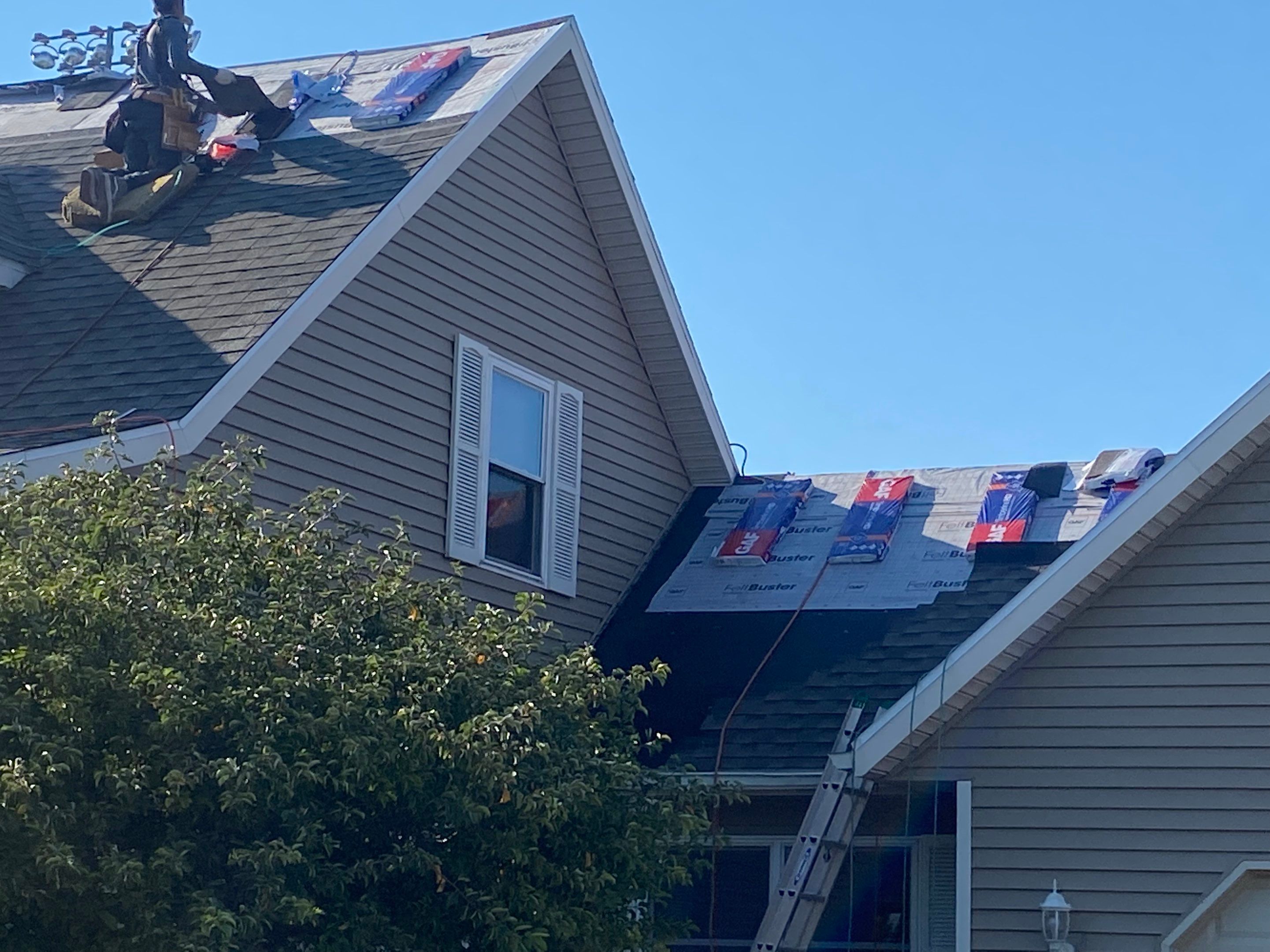Residential Roofing Installation using GAF Timberline HDZ Weathered Wood by Nitro Roofing and Construction