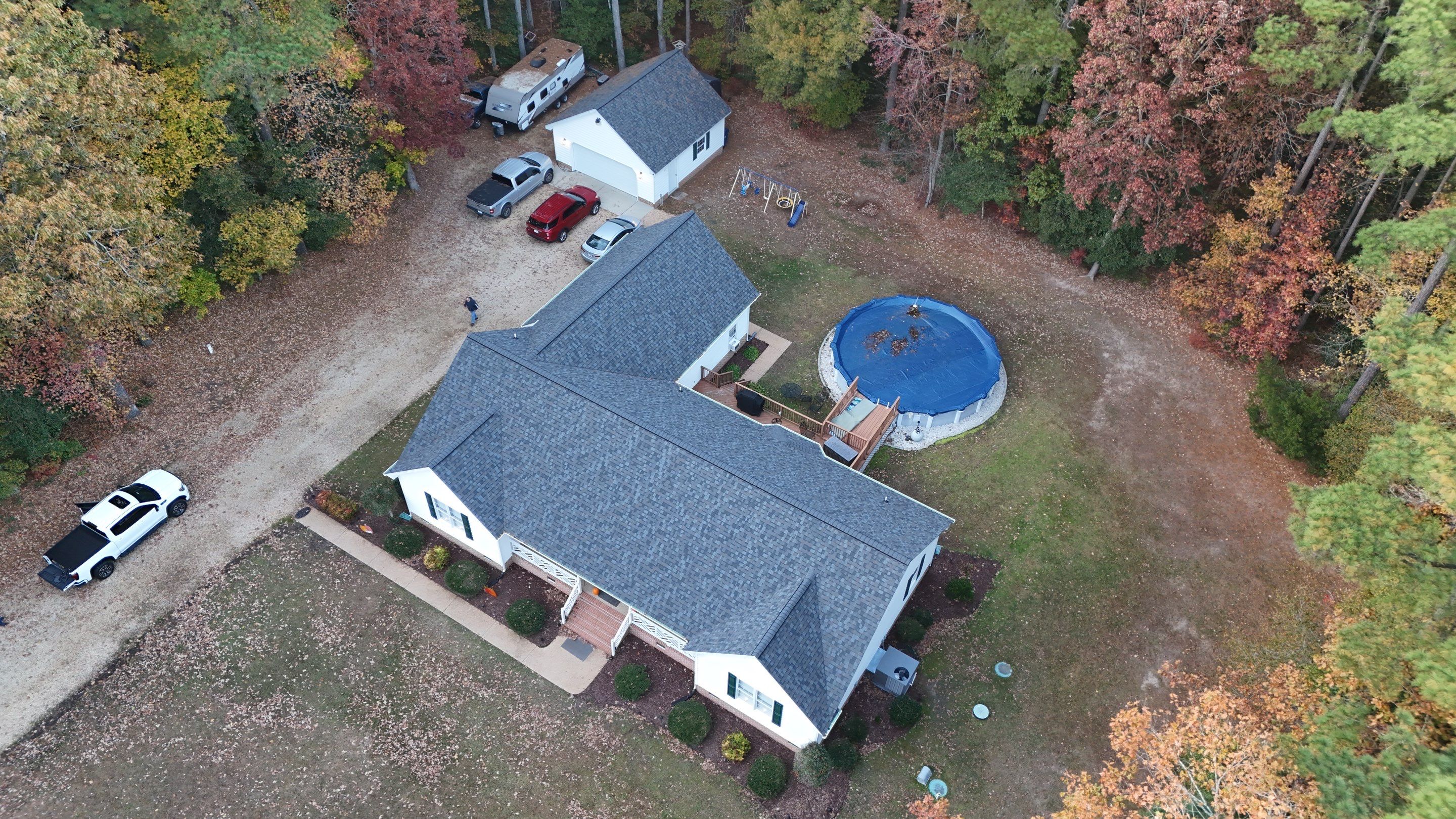 Mathews Residential Roof Replacement Using Owens Corning Duration Shingles by Cade Construction