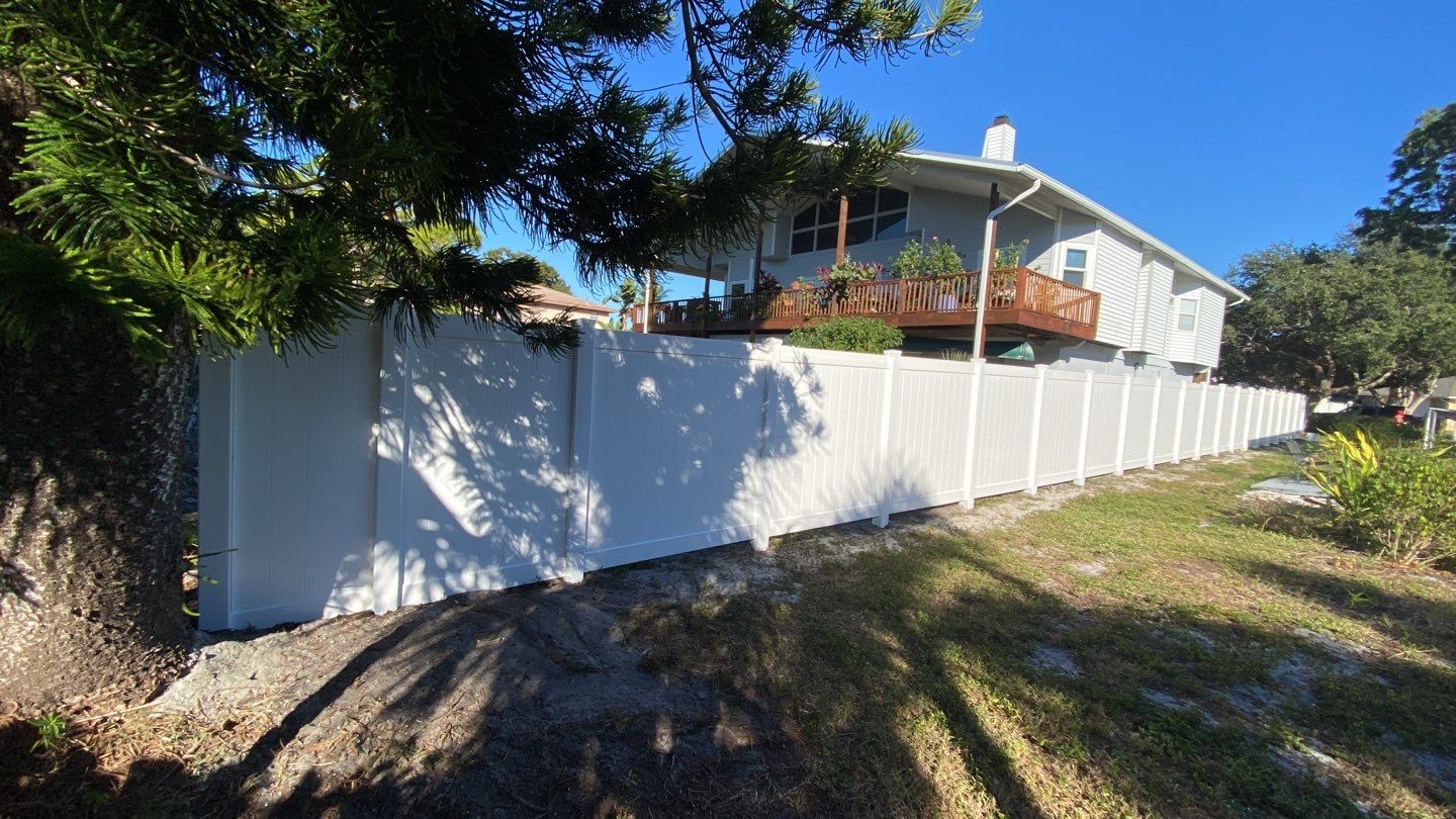 Bradenton, FL 6ft. Tall White Vinyl Privacy Fence by Asap fence and gates, LLC