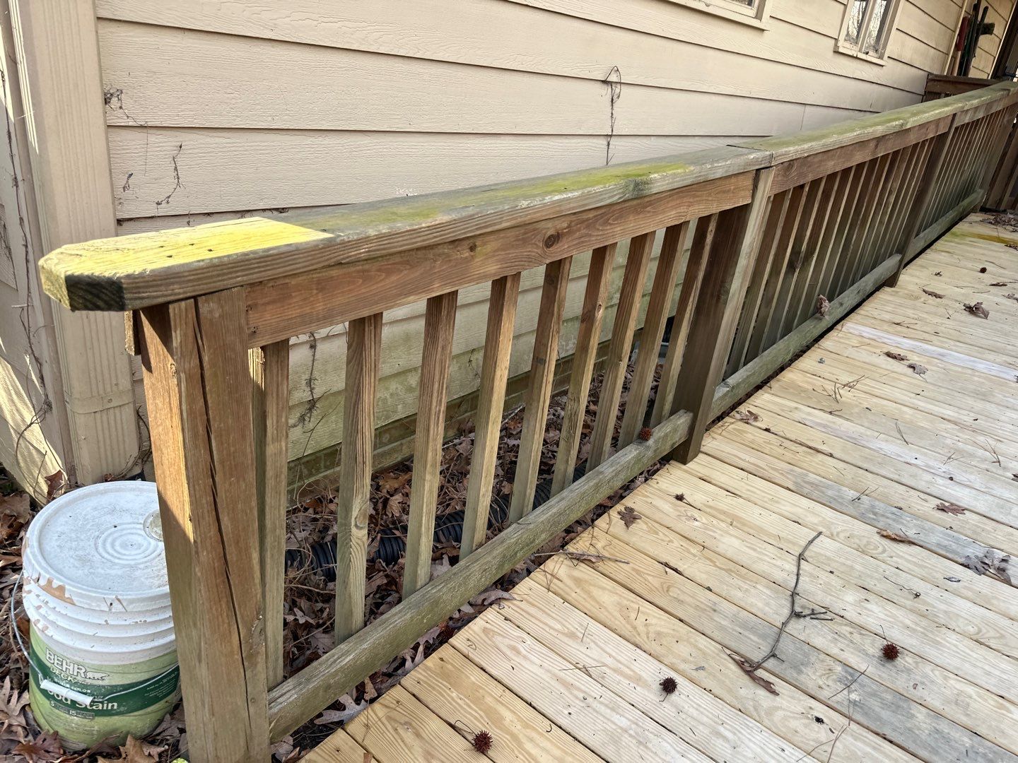 Weathered Deck using Wood Sealant by DuraSeal