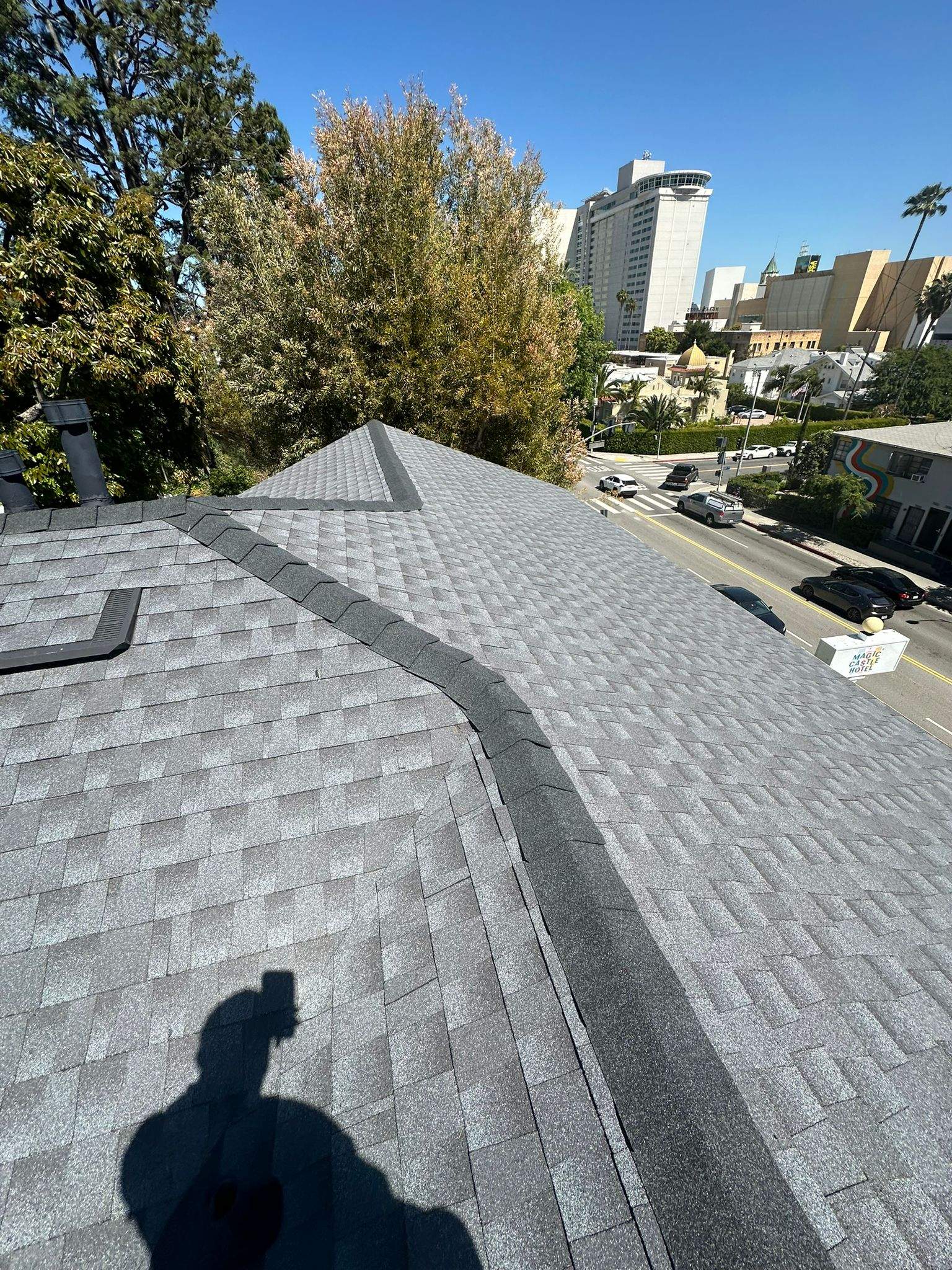 Roof Replacement at the Magic Castle Hotel- Los Angeles, CA 90028 by Epic Roof Replacement