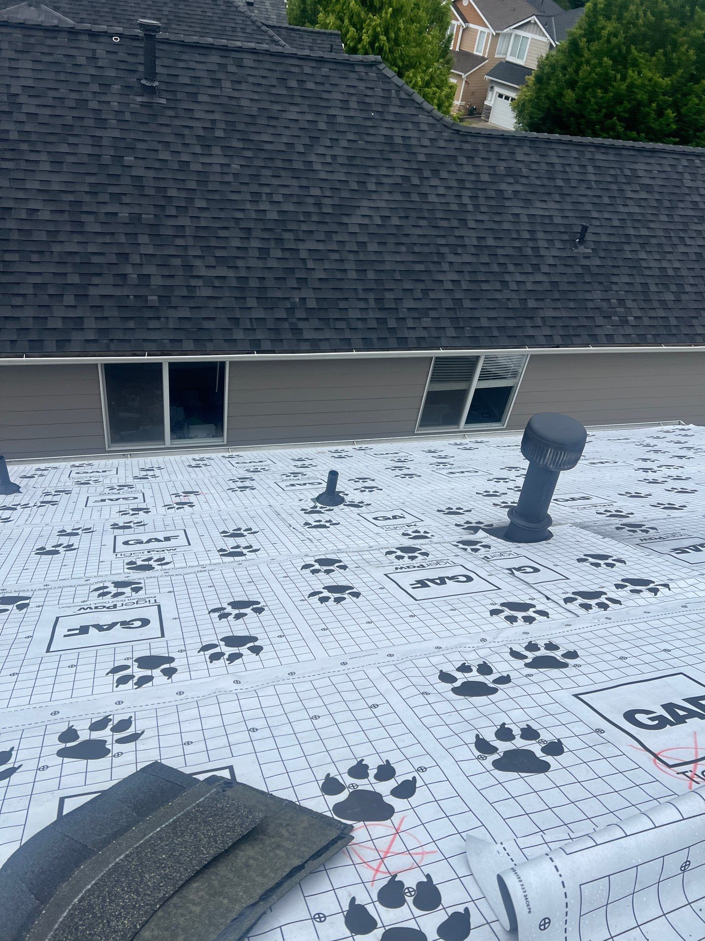 Residential Roofing Installation using GAF UHDZ Shingles by Roofing Formula LLC