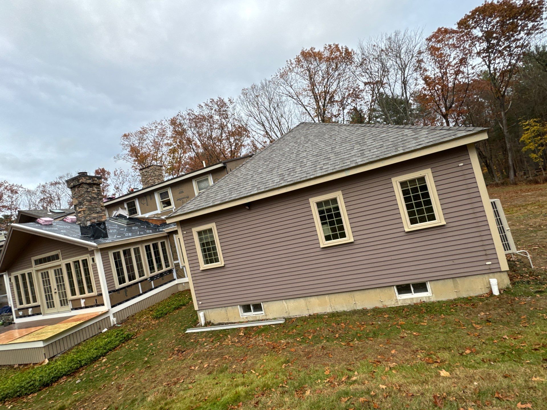 Complete House & Barn Roof with 13 Skylight Reflashing + EPDM Repairs by Mighty Dog Roofing of Greater Middlesex County