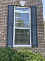Shutters using Mid America Raised Panel by ExteriorPros