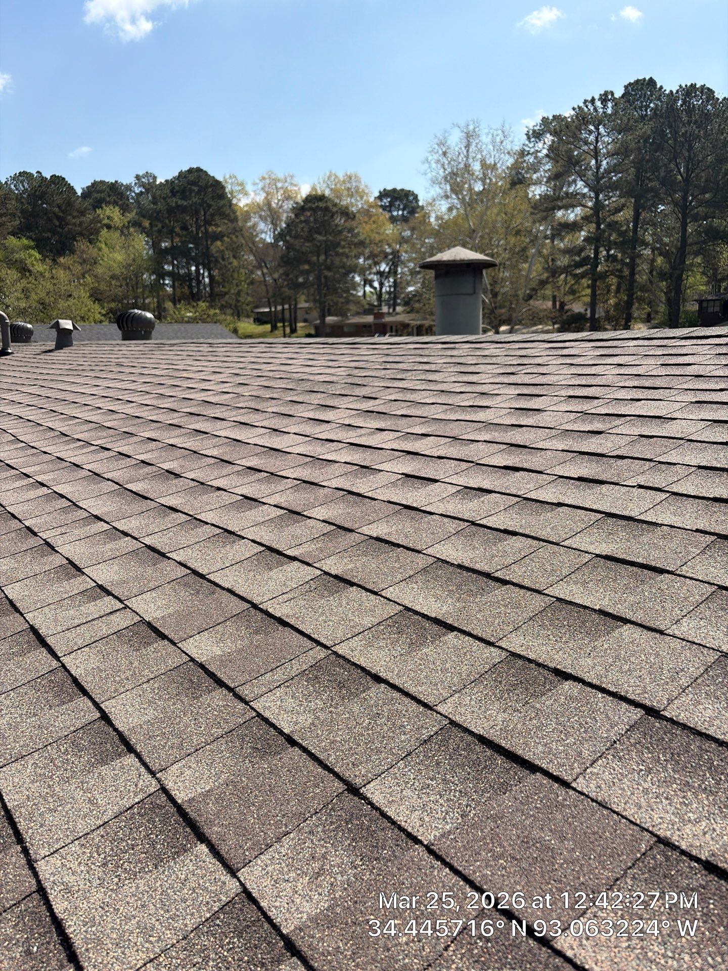 Complete Residential Roof Replacement and GAF Shingle Installation in Hot Springs by Temple Roofing and Exteriors