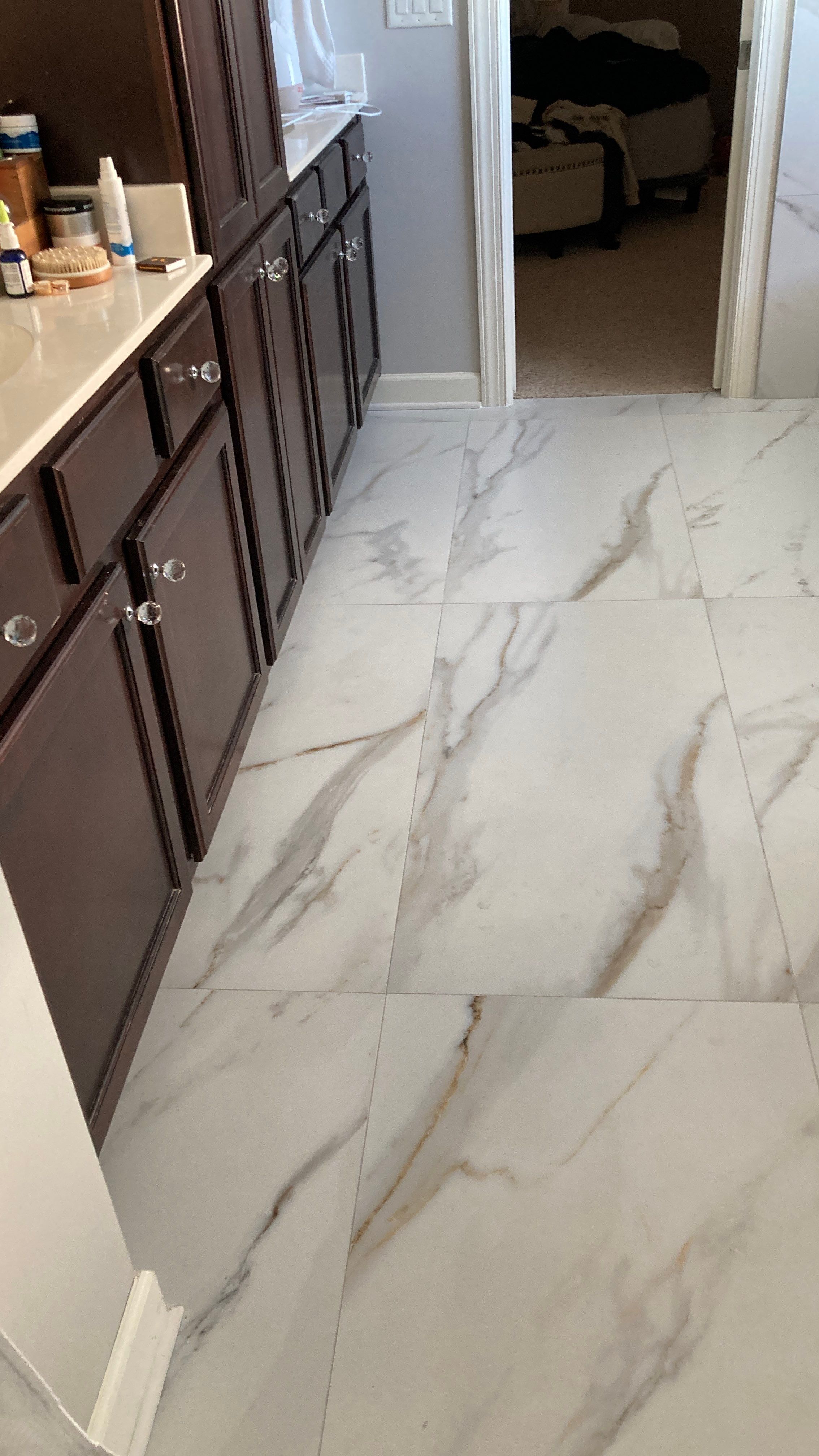 Tile Bath Remodel by Footprints Floors of Nashville