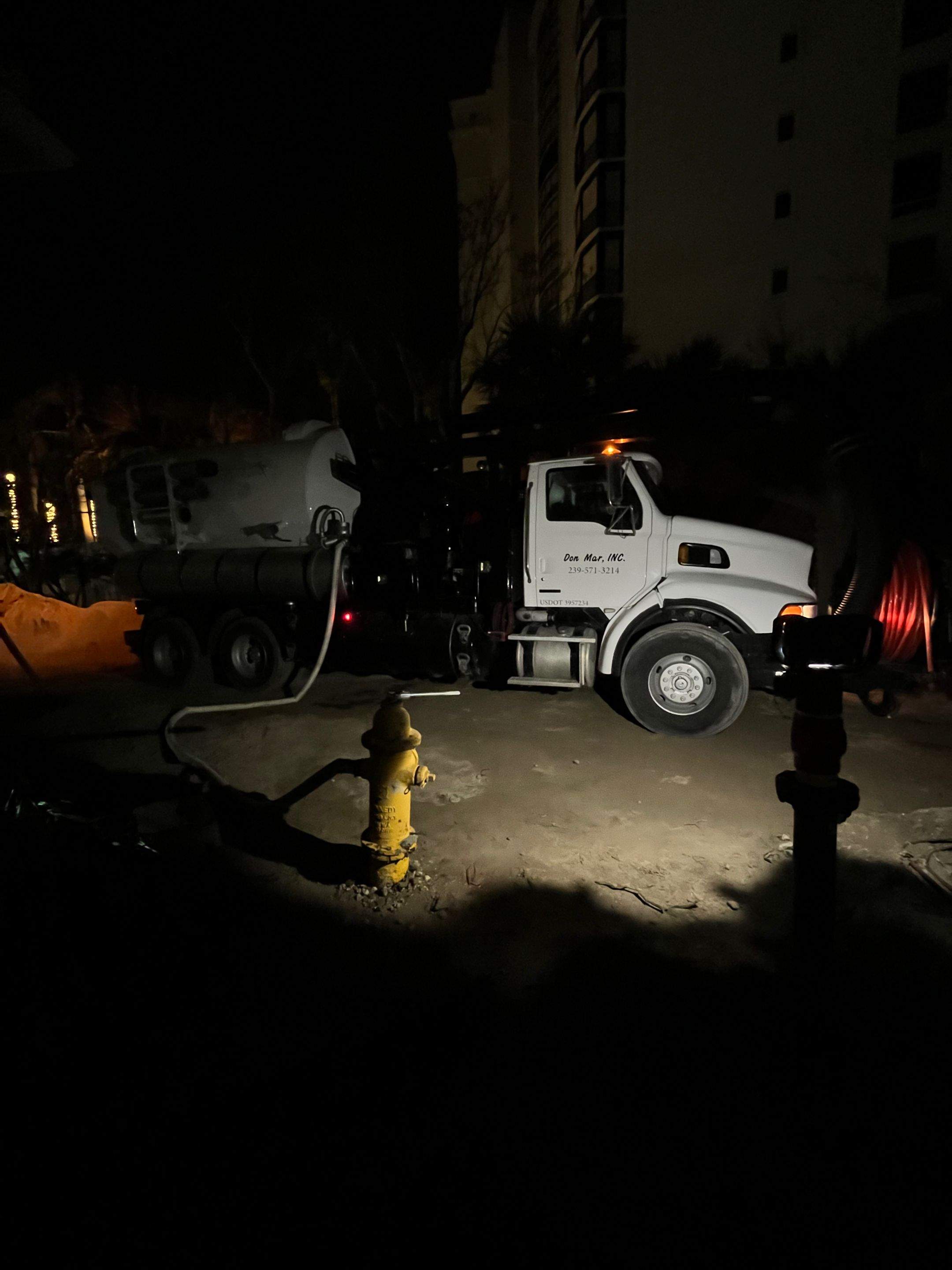 Ritz-Carlton S. Pool Deck & S. Service Rd Drain Cleaning by APS Power & Water