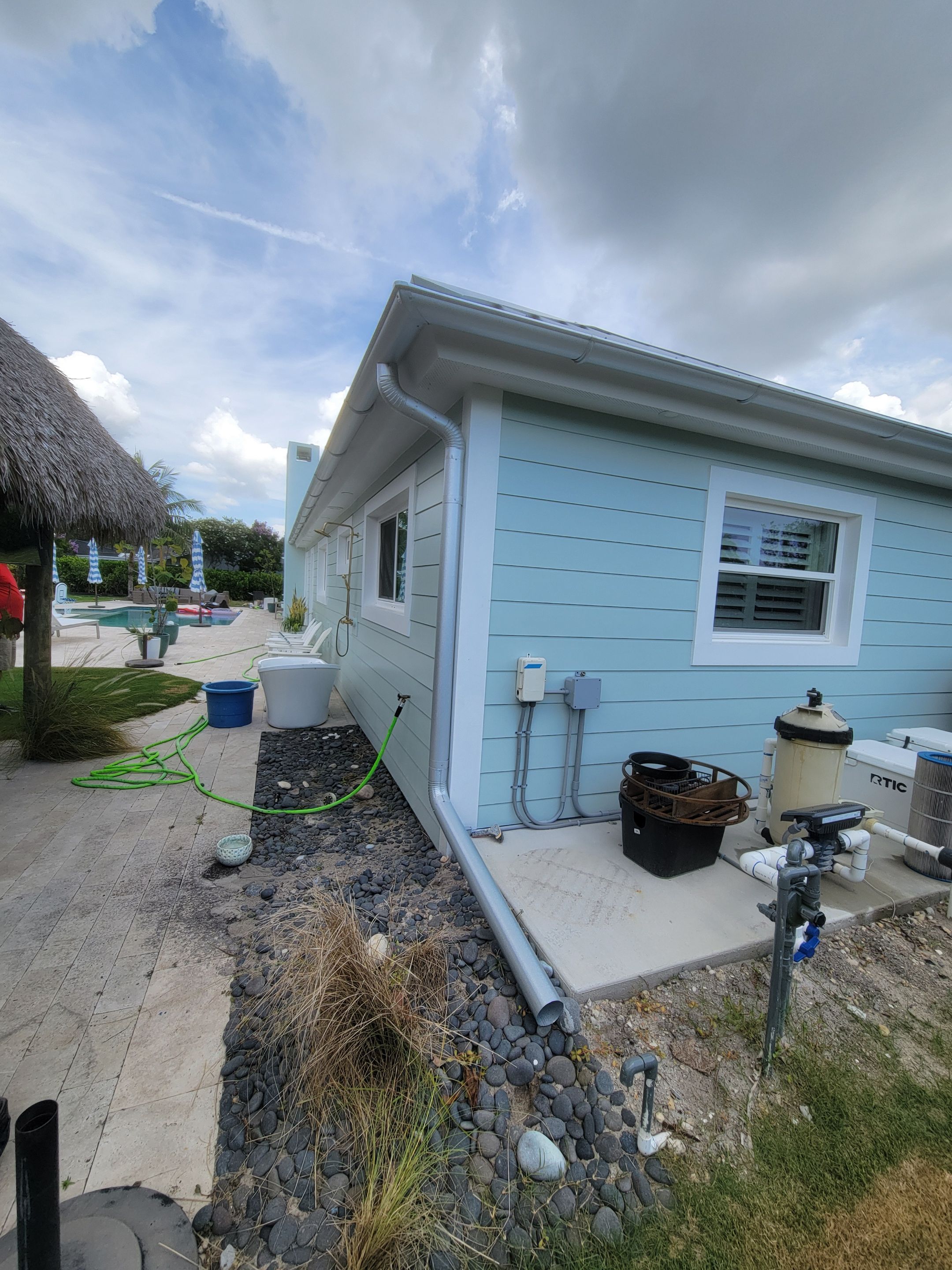Half-Round Aluminum Gutters in Fort Myers FL by Gutter Professors