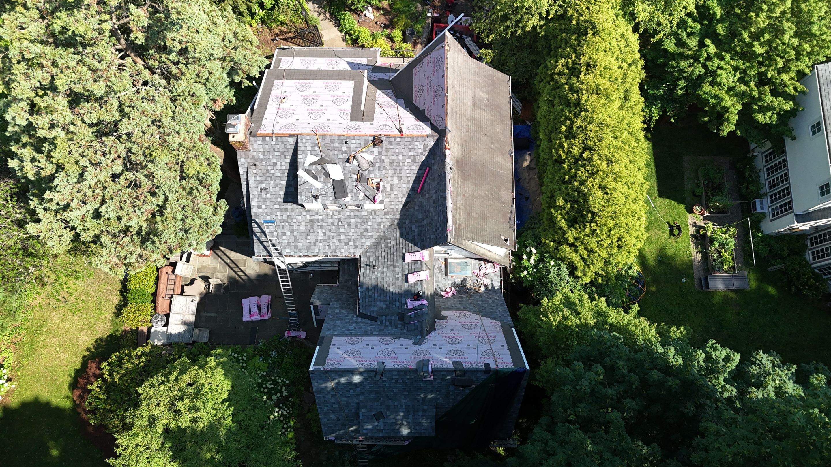 Project in Hastings-on-Hudson by The Energy Efficient Roofer & George's Seamless Gutters