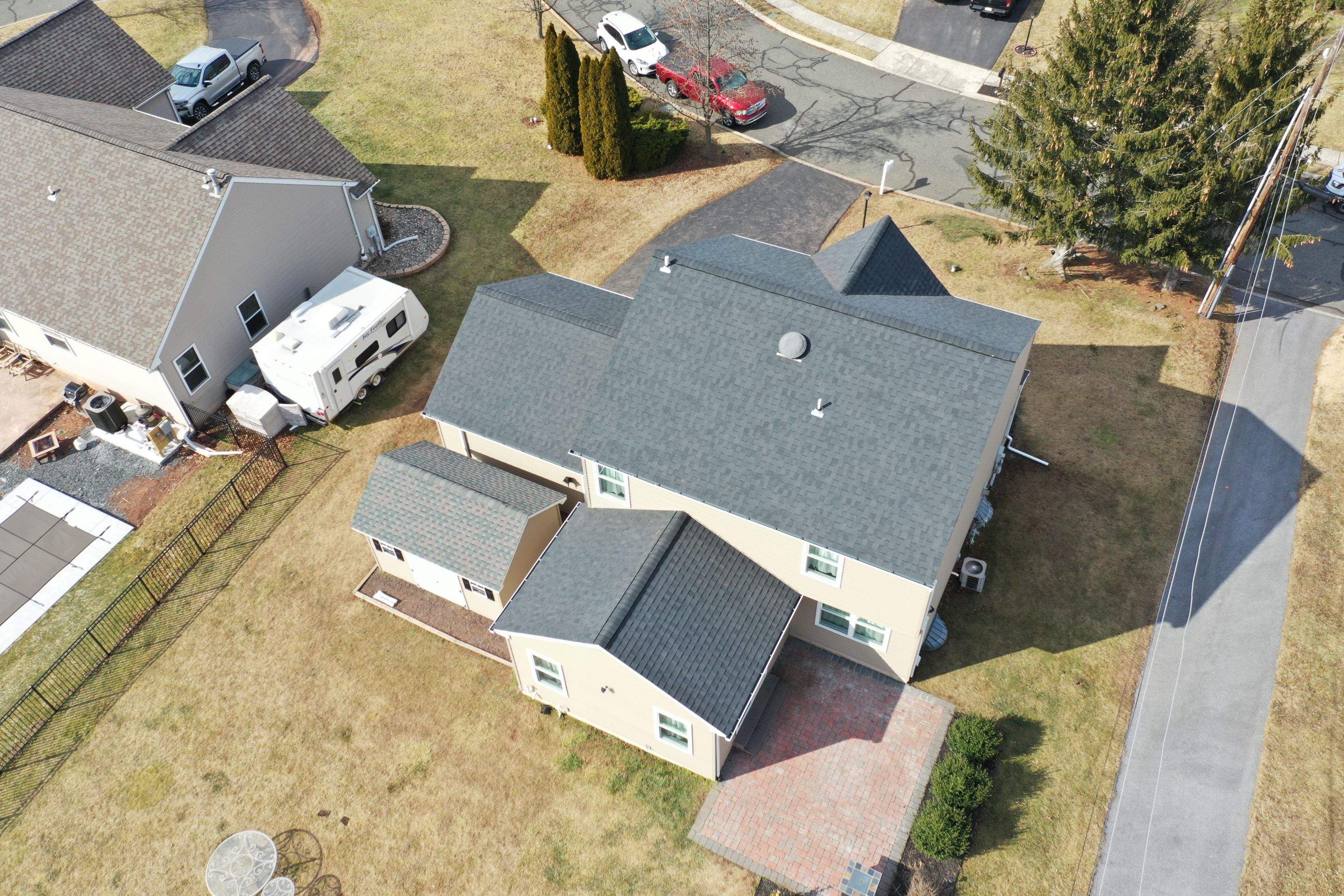 Roofing Installation using CertainTeed Landmark - Moire Black by Storm Guard of Ches-Mont PA