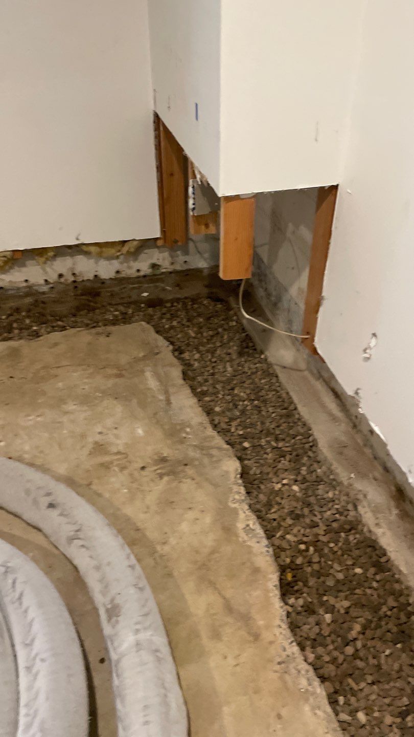 Drain tile & a sump pump for Ruth by Waterproofing Northeast