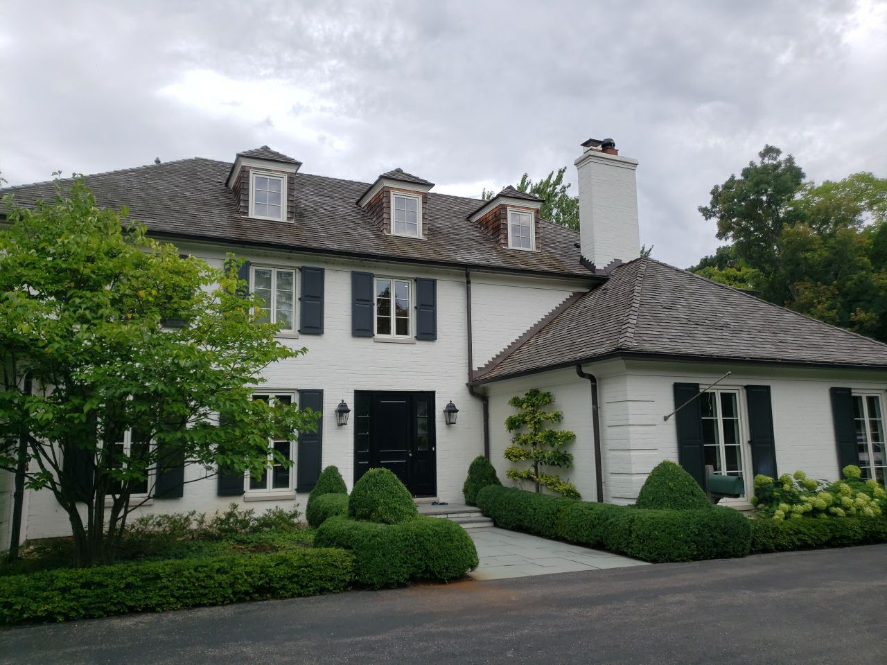 Cedar Shake Roof Replacement with Half Round Copper Gutter Installation  by Custom Installations, Inc.
