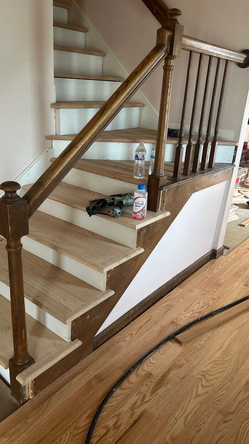 Hardwood Flooring and Staircase Installation  by Footprints Floors of Nashville