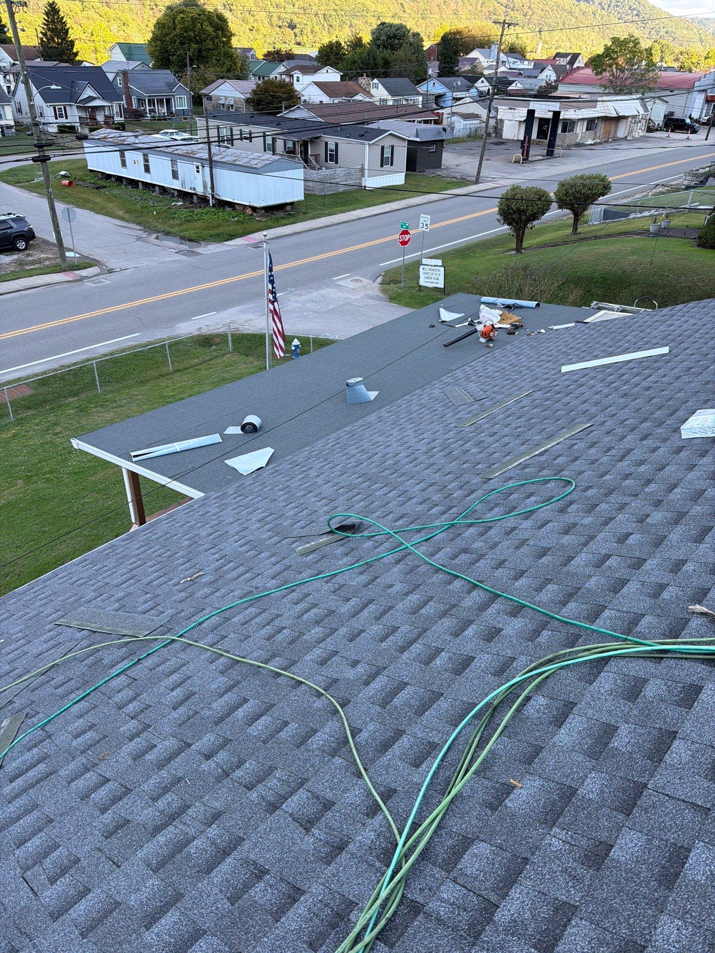 Residential Roofing Installation using GAF Timberline HDZ Pewter Gray by Rainstoppers Roofing