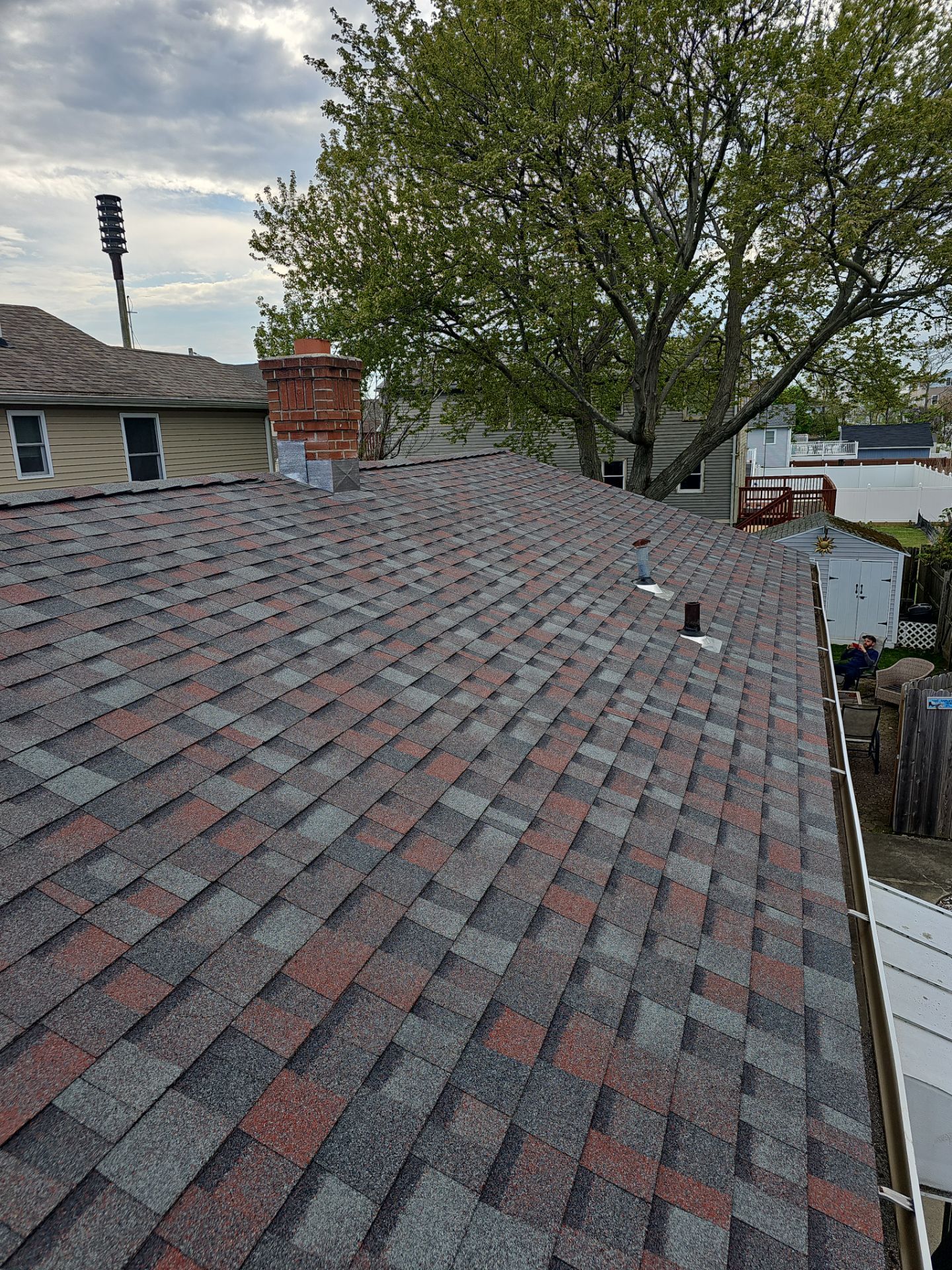 Residential Roofing Installation using Owens Corning Duration Colonial Slate by A Plus Exterior