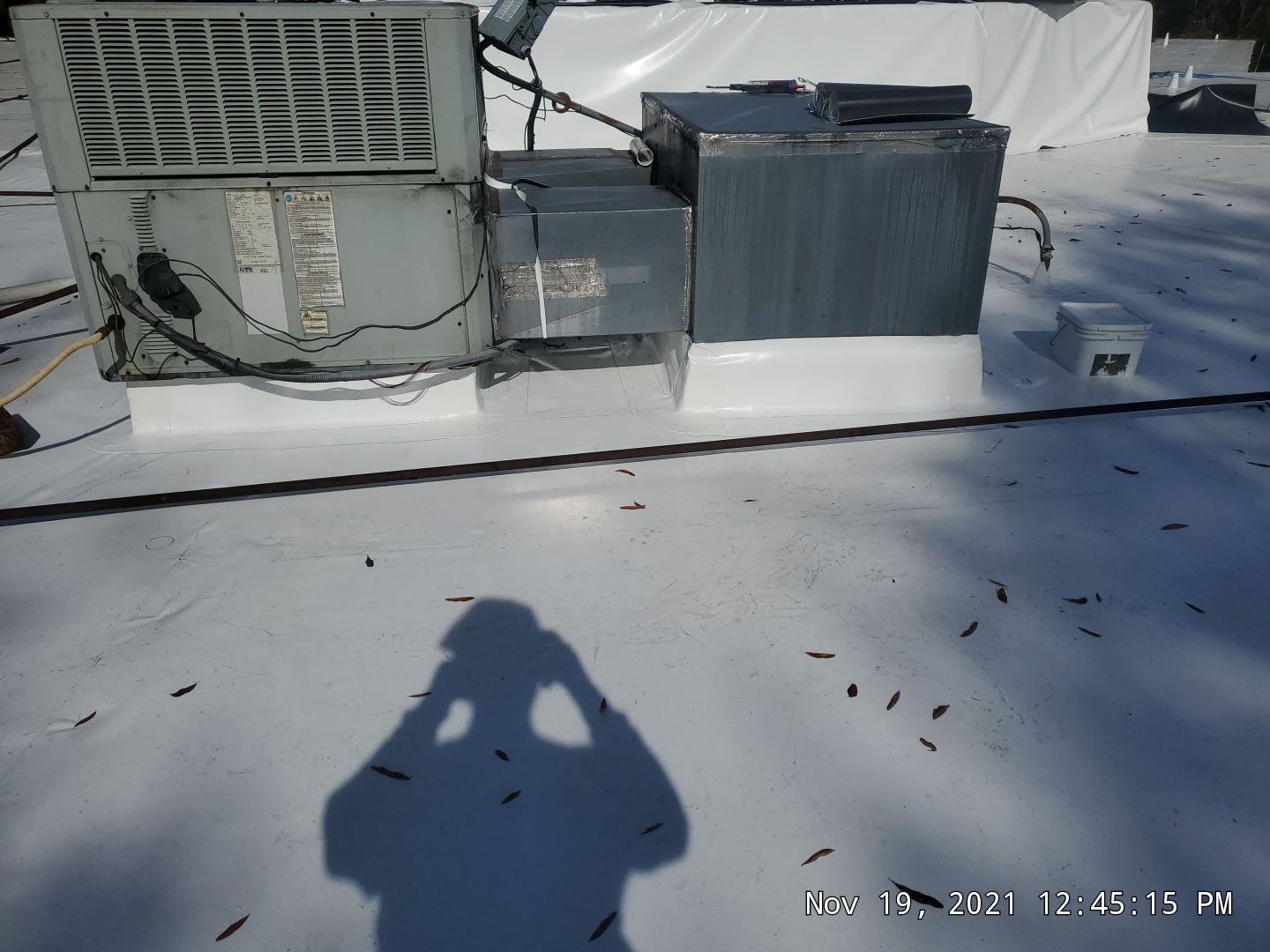 Commercial Roofing Installation using 50 mil PVC by Hostetler Roofing