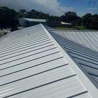24ga 1" Nail-Strip Regal White  by Total Roofing System The Metal Roof Experts