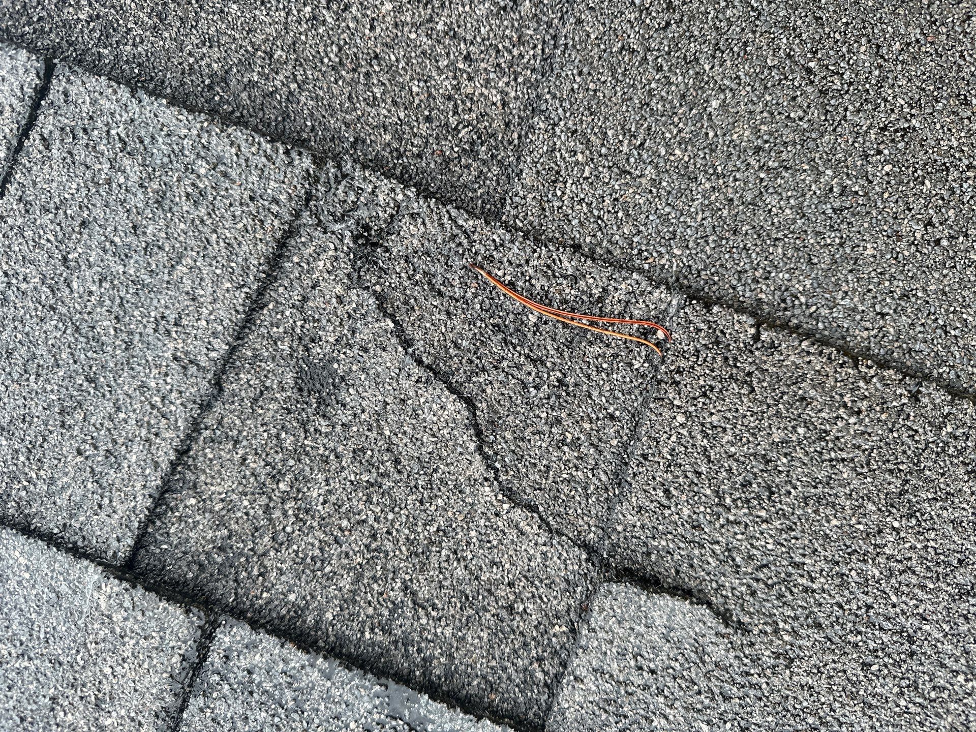 Hail Damage using Owen's Corning Duration (Lifetime) Shingles by Roof Repair Company