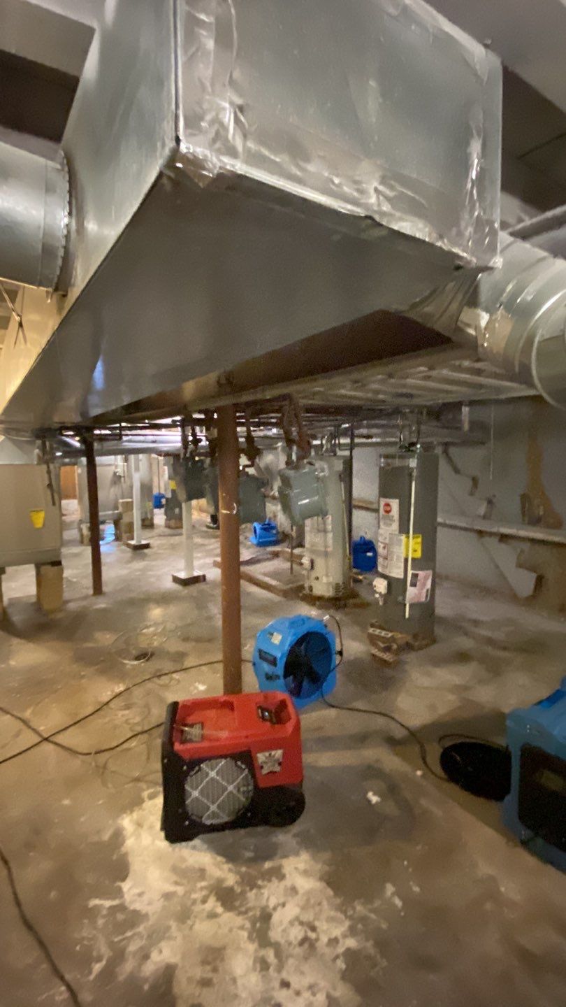 Overhead Sewage Pipe Burst by Chicagoland Water Medics