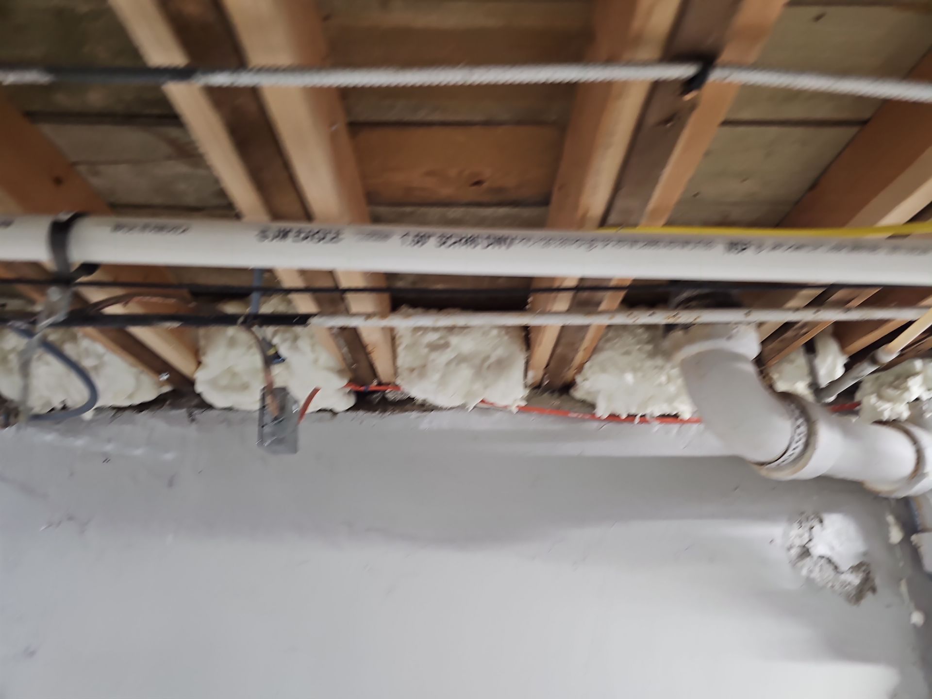 Attic Insulation using open cell spray foam by NYS Foam & Energy