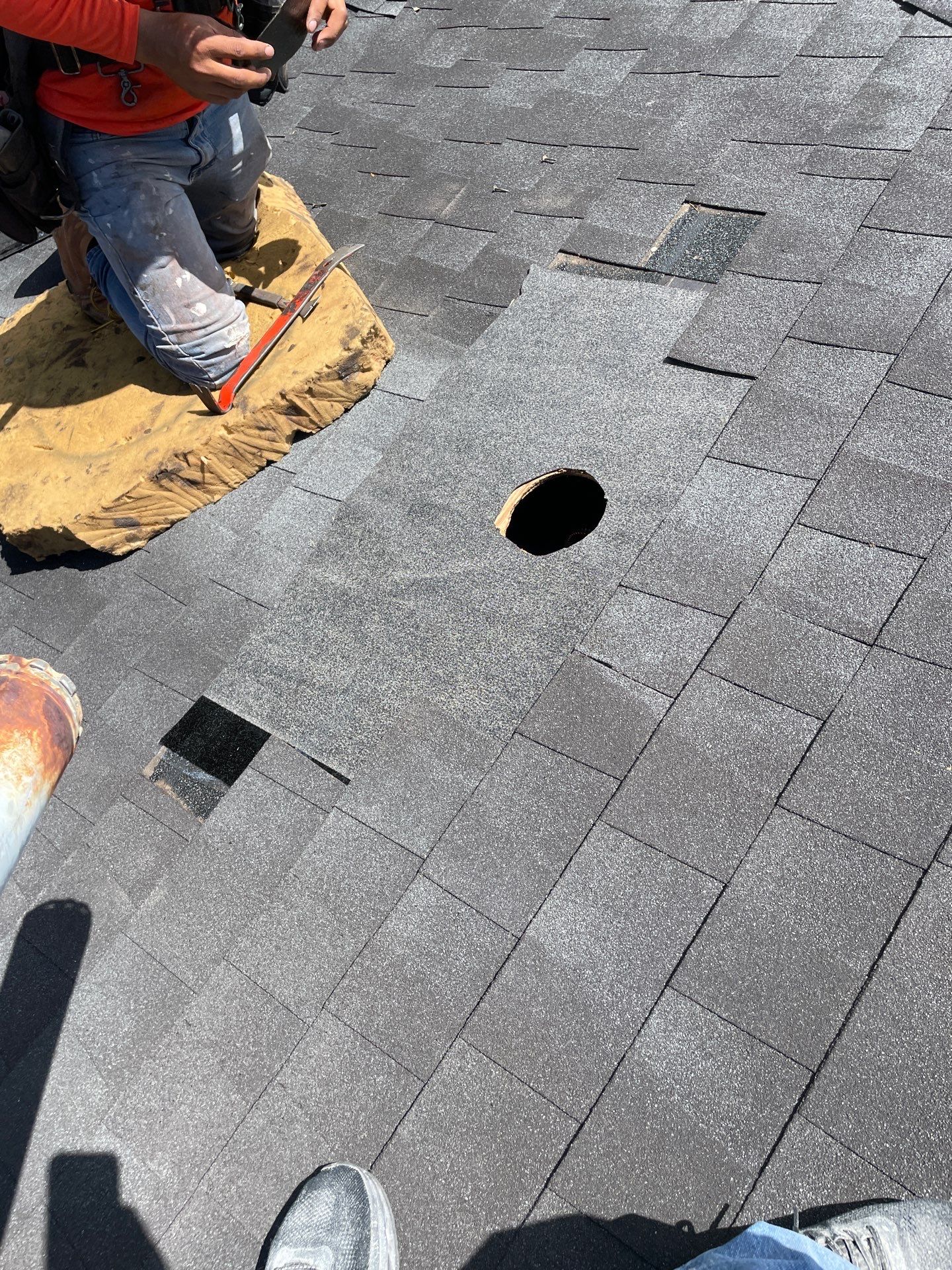 Hail Damage using Owen's Corning Duration (Lifetime) Shingles by Roof Repair Company