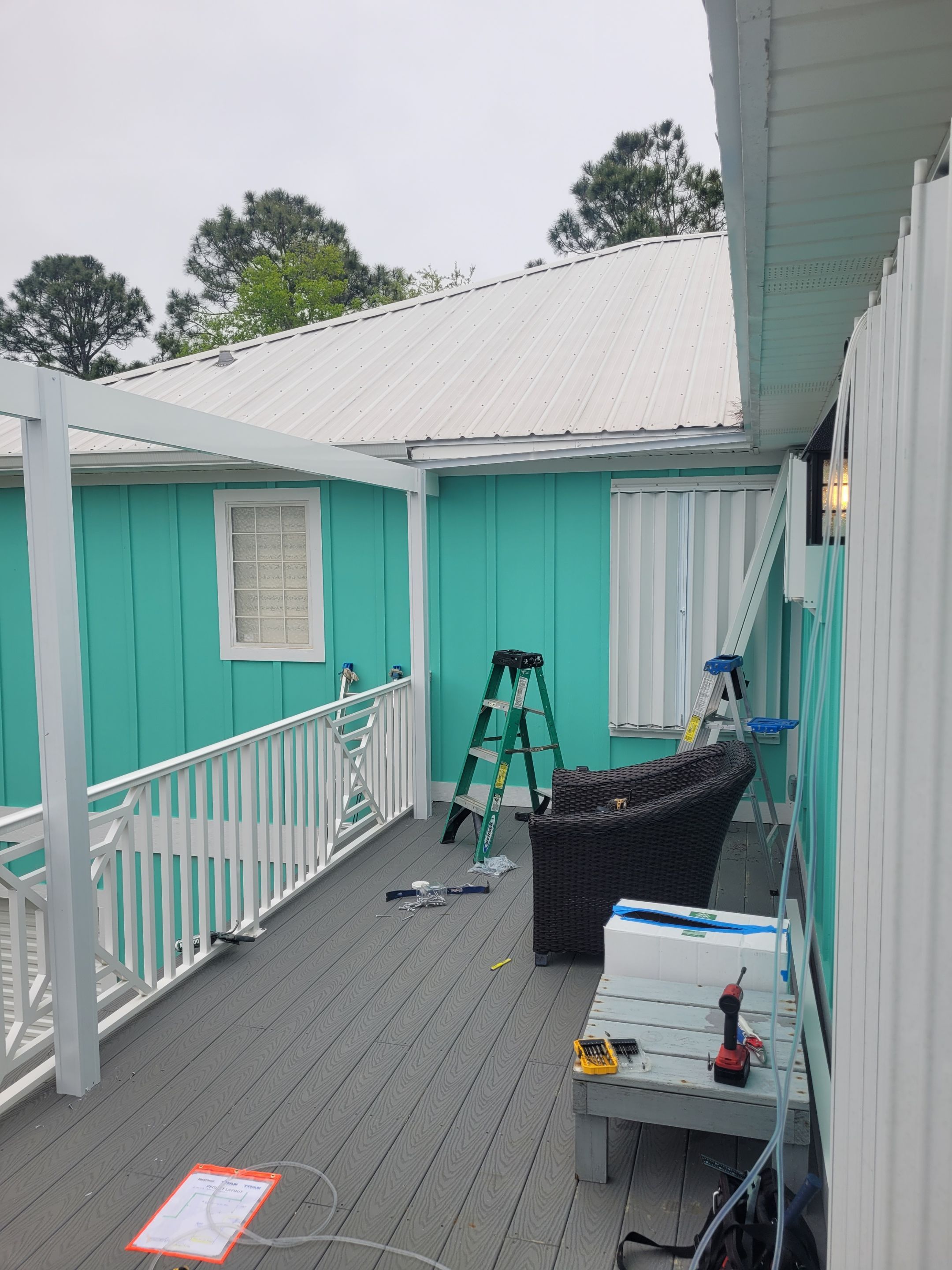 Elevated Patio Cover w/Pergola Trim by Titan Sunrooms